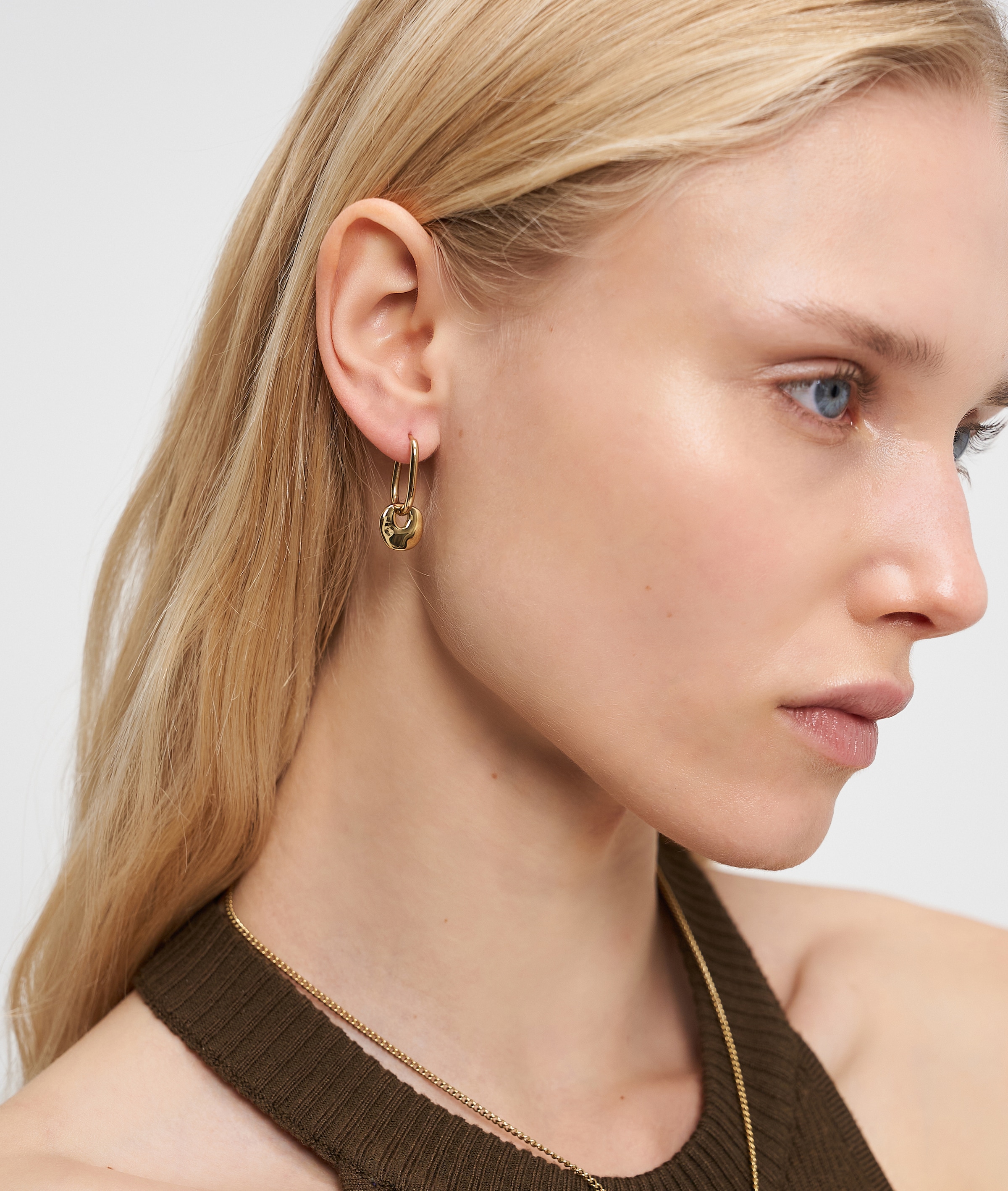 Liebeskind Berlin Paar Creolen »Schmuck Geschenk Ohrringe mit 2 abnehmbaren Einhängern Organics«