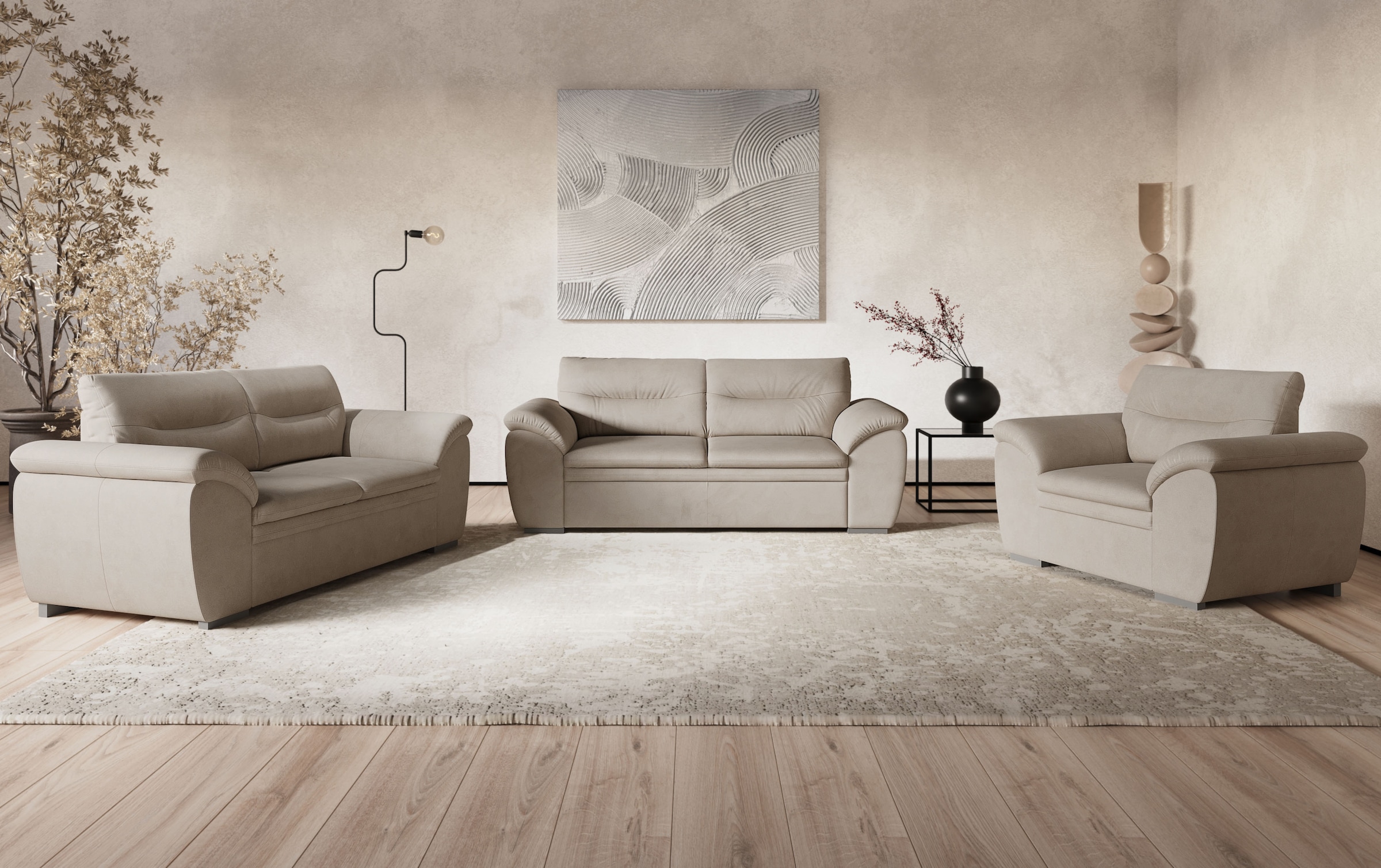 COTTA 2,5-Sitzer »Leandra« Polstergarnitur, auch als Set erhältlich