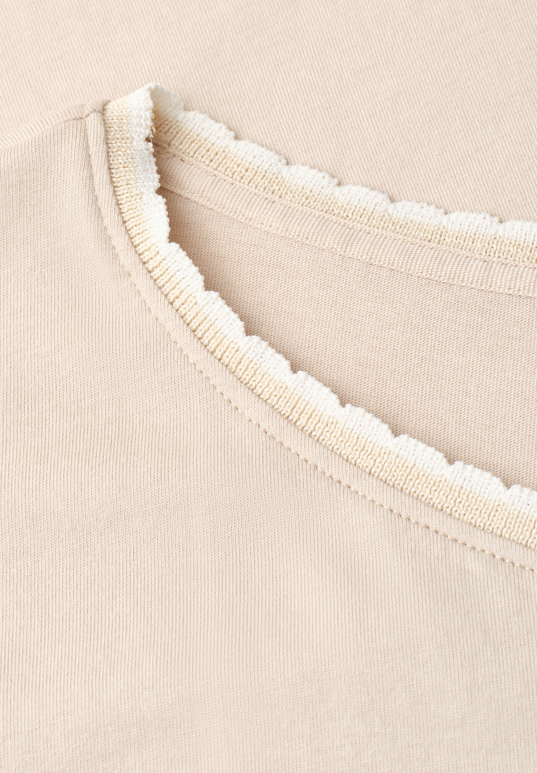 STREET ONE Shirttop Sommershirt mit Deko-Tape