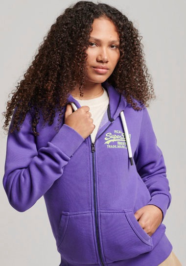 Superdry Kapuzensweatjacke »VINTAGE VL NEON ZIPHOOD« kaufen