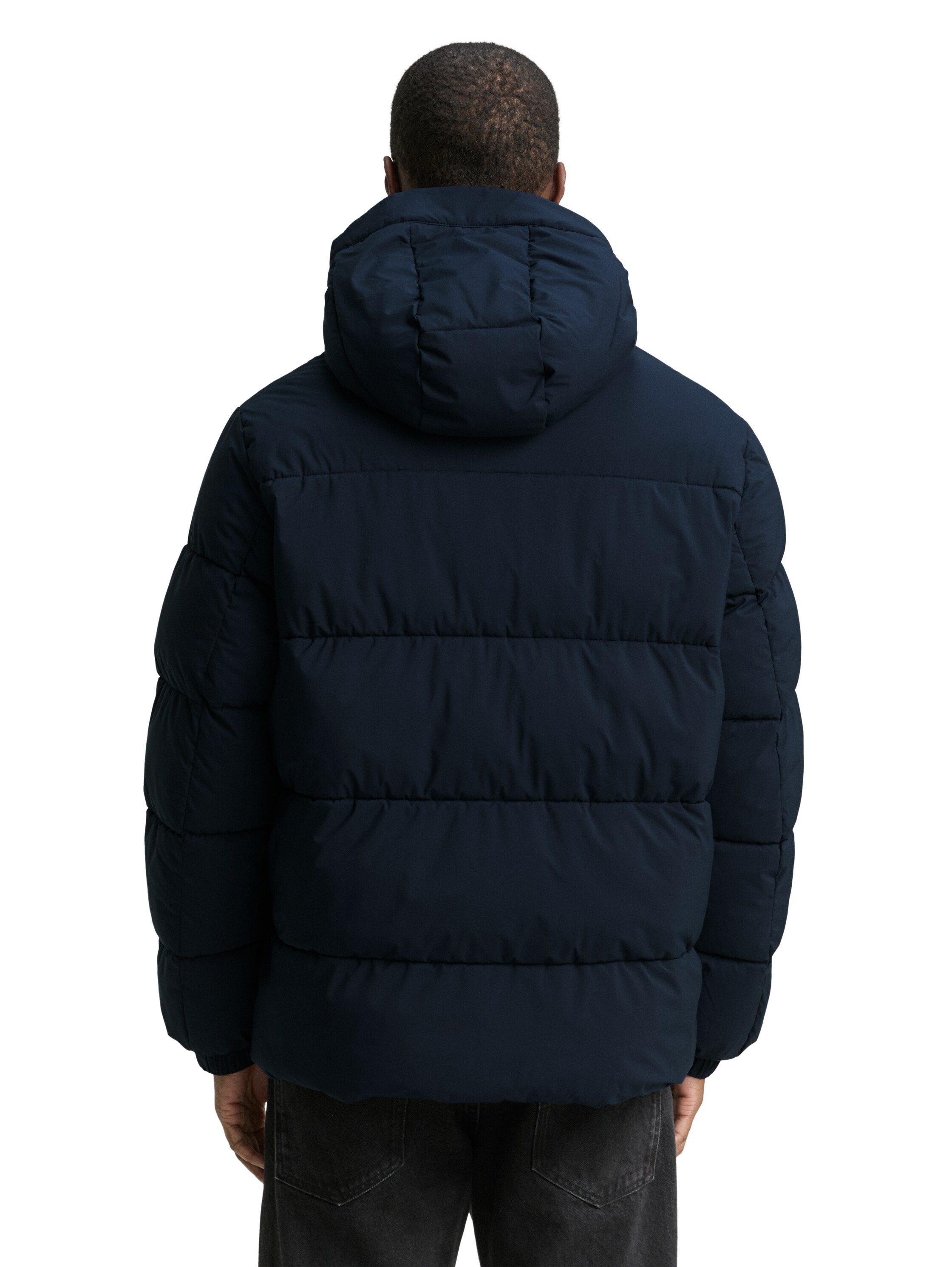 TOM TAILOR Denim Steppjacke, mit Kapuze, mit Kapuze