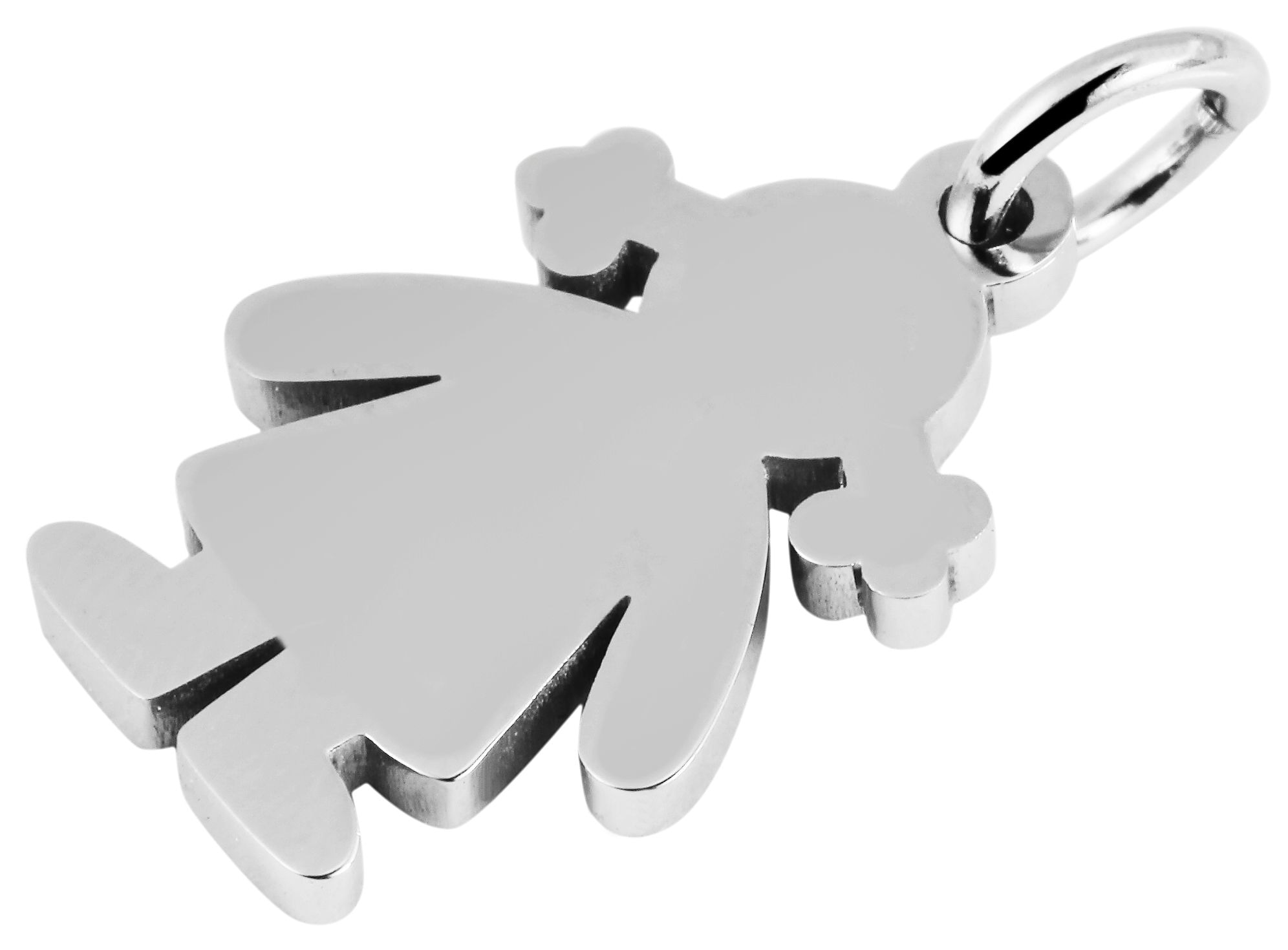 Adelia´s Kettenanhänger »Mädchen Anhänger aus Edelstahl«