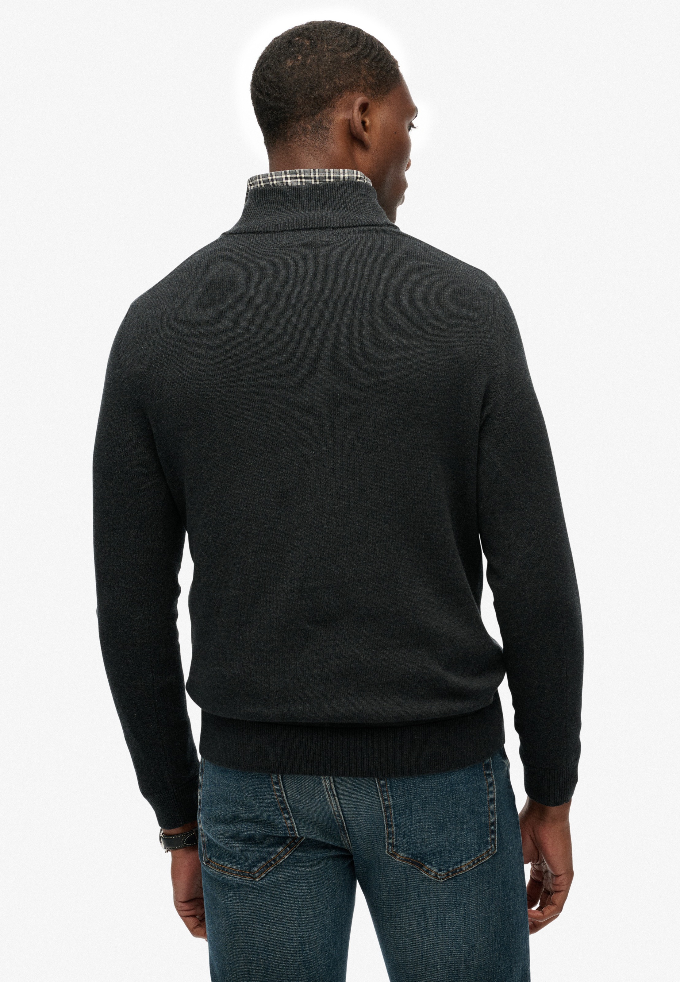 Superdry Strickpullover »ESSENTIALS COTTON HALF ZIP«
