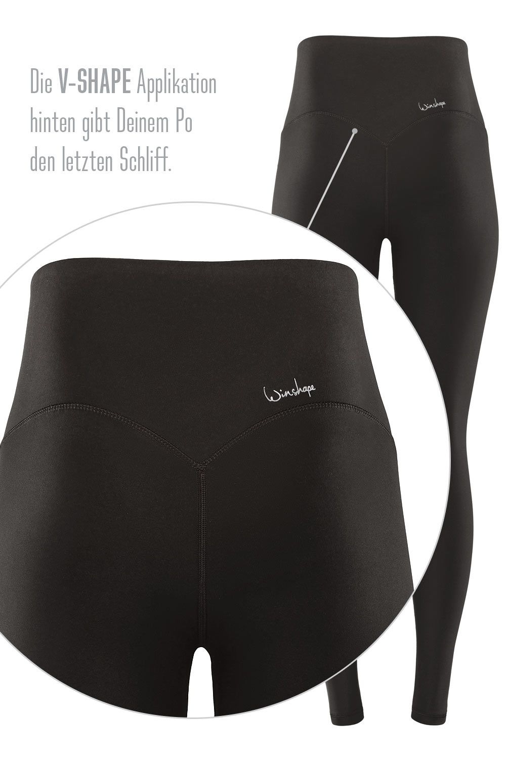 Winshape Leggings »Functional Comfort HWL117C«, mit V-Shape Applikation und Core-Bund