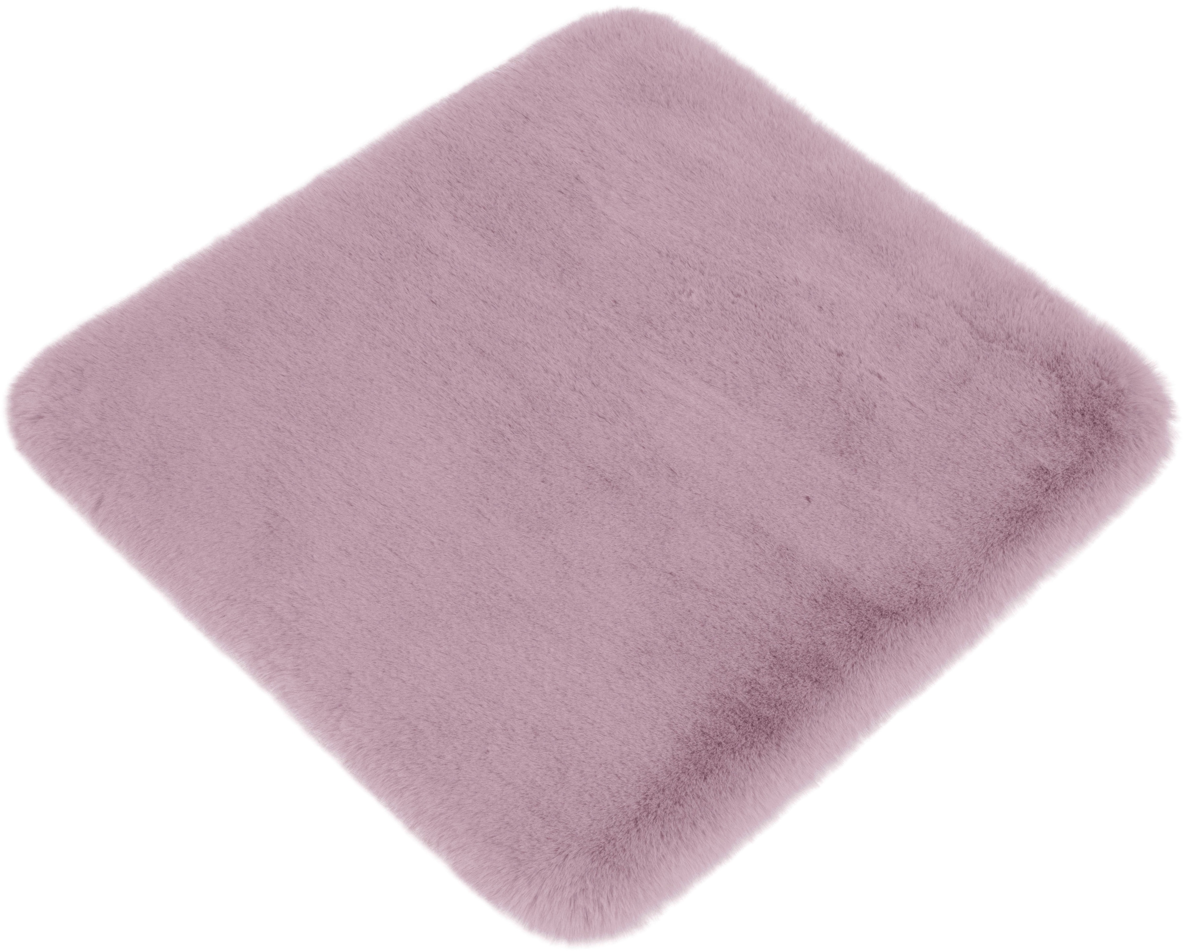 my home Badematte »Rabbit Badematten, Badvorleger, Badezimmer Teppich«, rutschhemmend beschichtet, strapazierfähig-fußbodenheizungsgeeignet-schnell trocknend, Kaninchenfell-Haptik, Badteppich, rechteckig, rund & als 3-tlg. Set