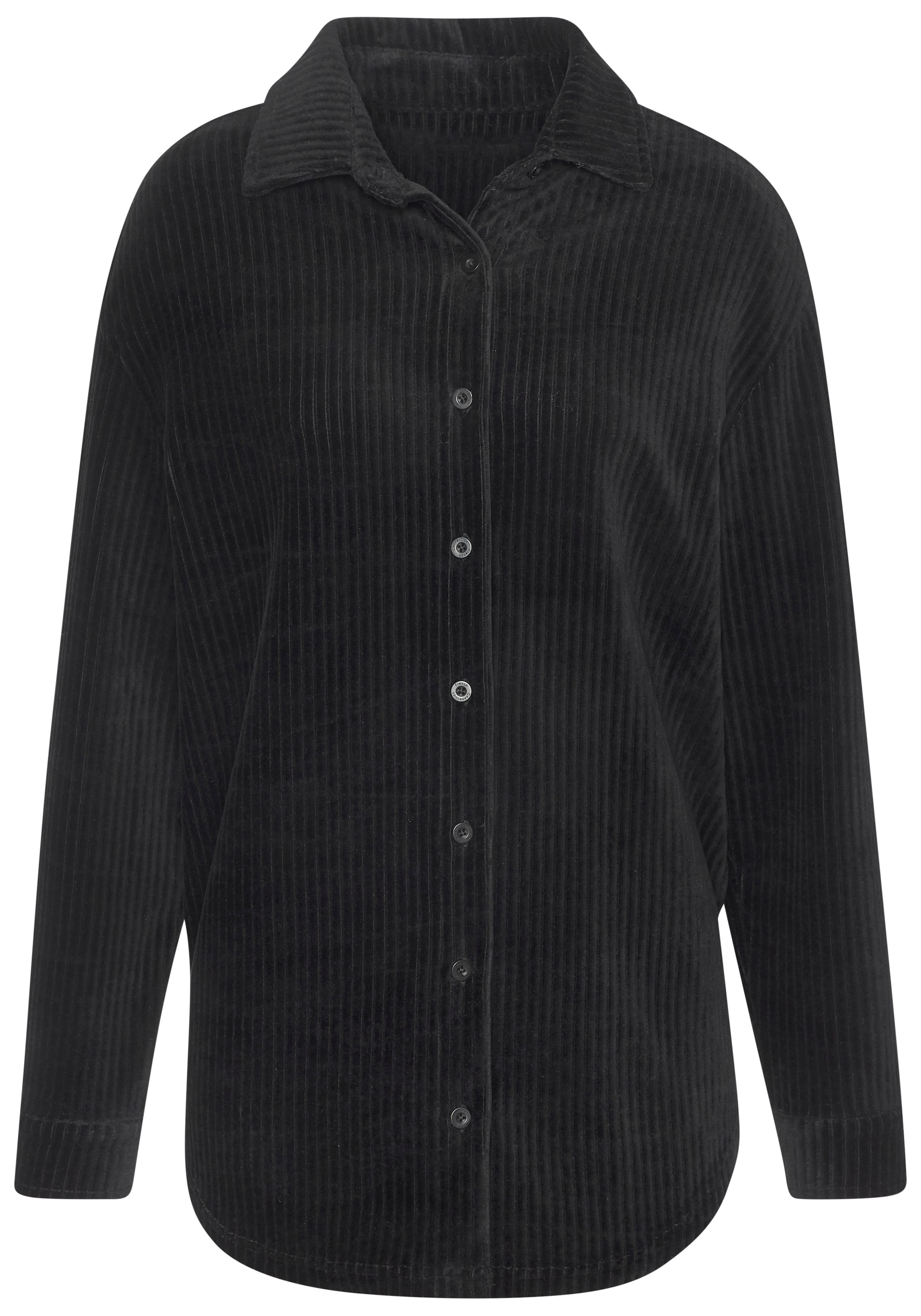 Buffalo Blusenshirt mit weicher Cord-Struktur, Loungewear