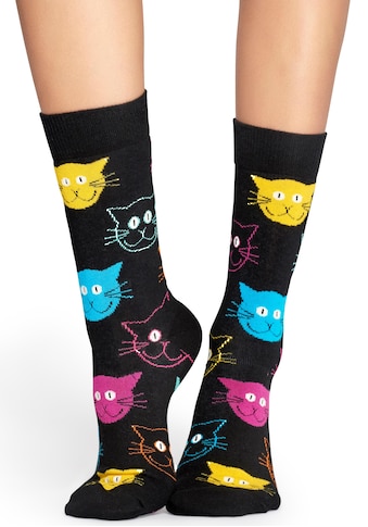 Happy Socks Socken »Cat«, mit bunten Katzengesichtern kaufen
