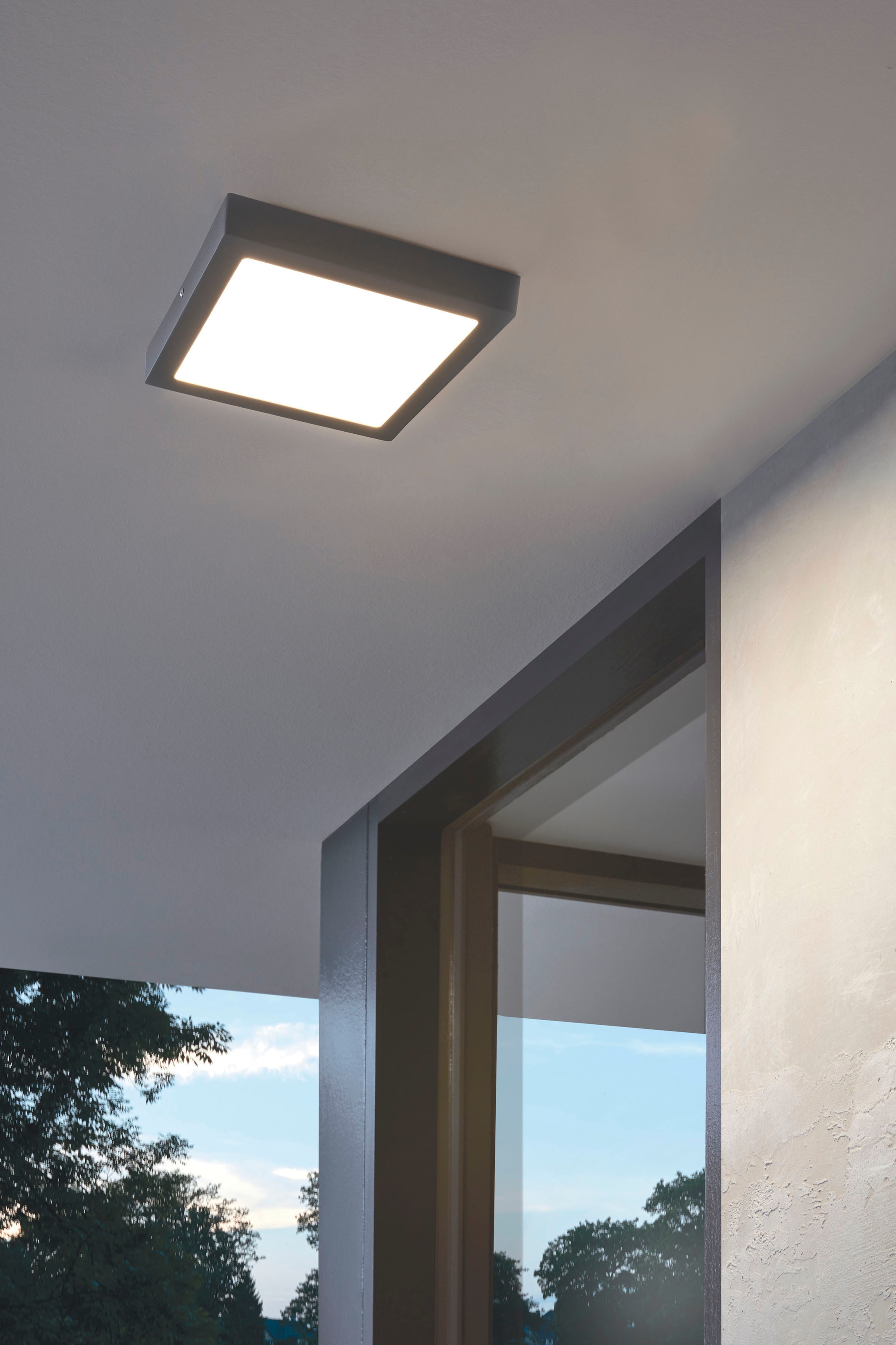 EGLO LED Außen-Deckenleuchte »ARGOLIS«, LED-Board, cm H4 x Warmweiß, L30 x B30 