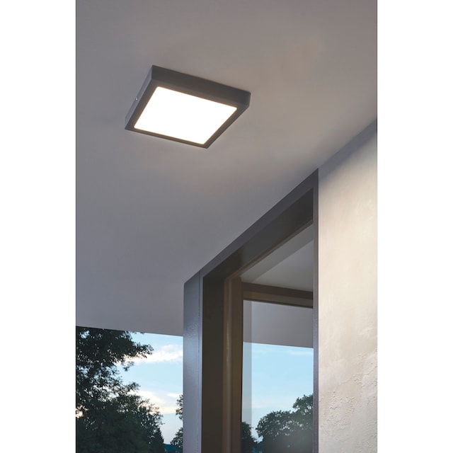 EGLO LED Außen-Deckenleuchte »ARGOLIS«, LED-Board, Warmweiß, L30 x H4 x B30  cm /
