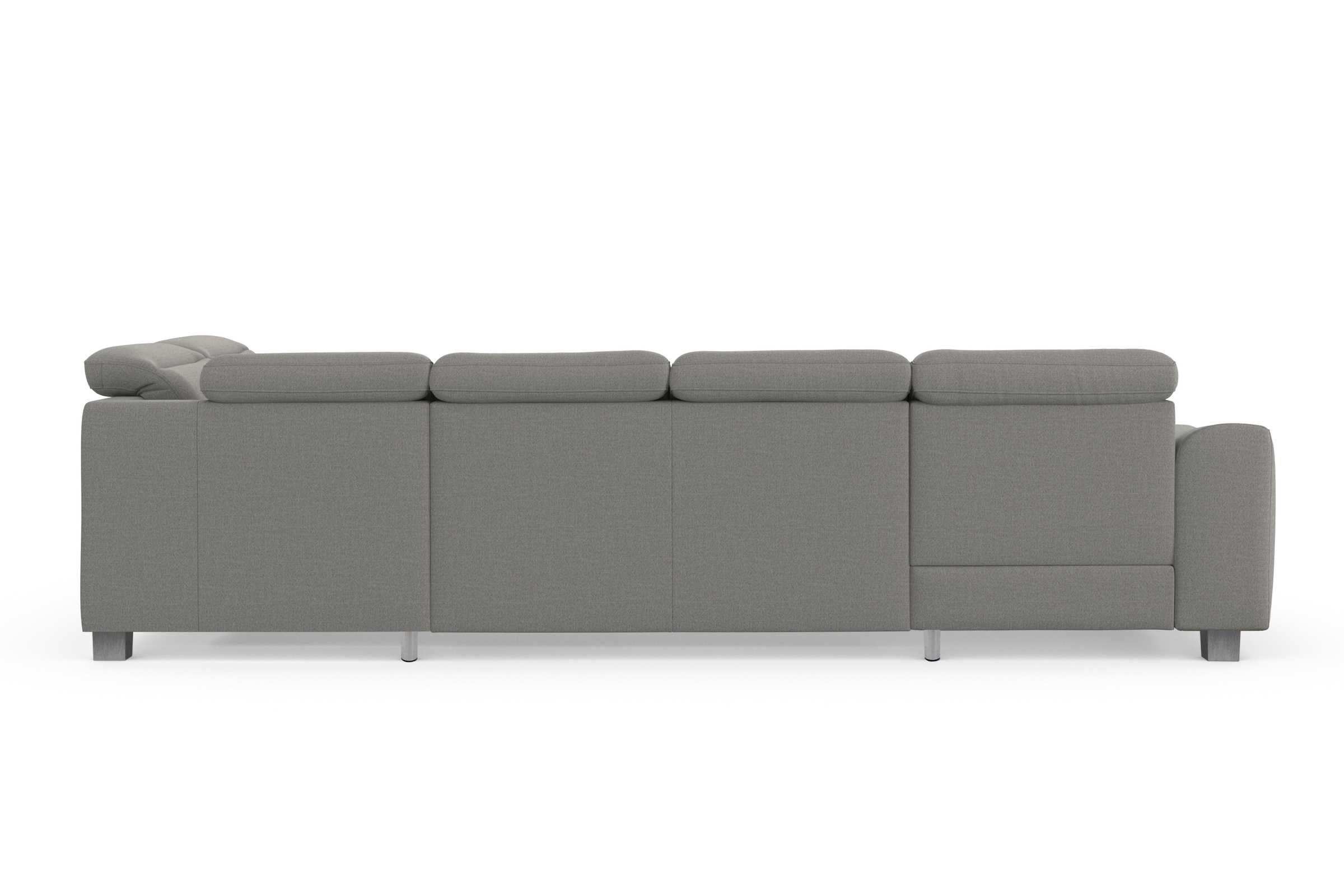 sit&more Wohnlandschaft »Dundee U-Form«, mit Federkern und Edelstahlfüßen, wahlweise mit Kopfteilverstellung