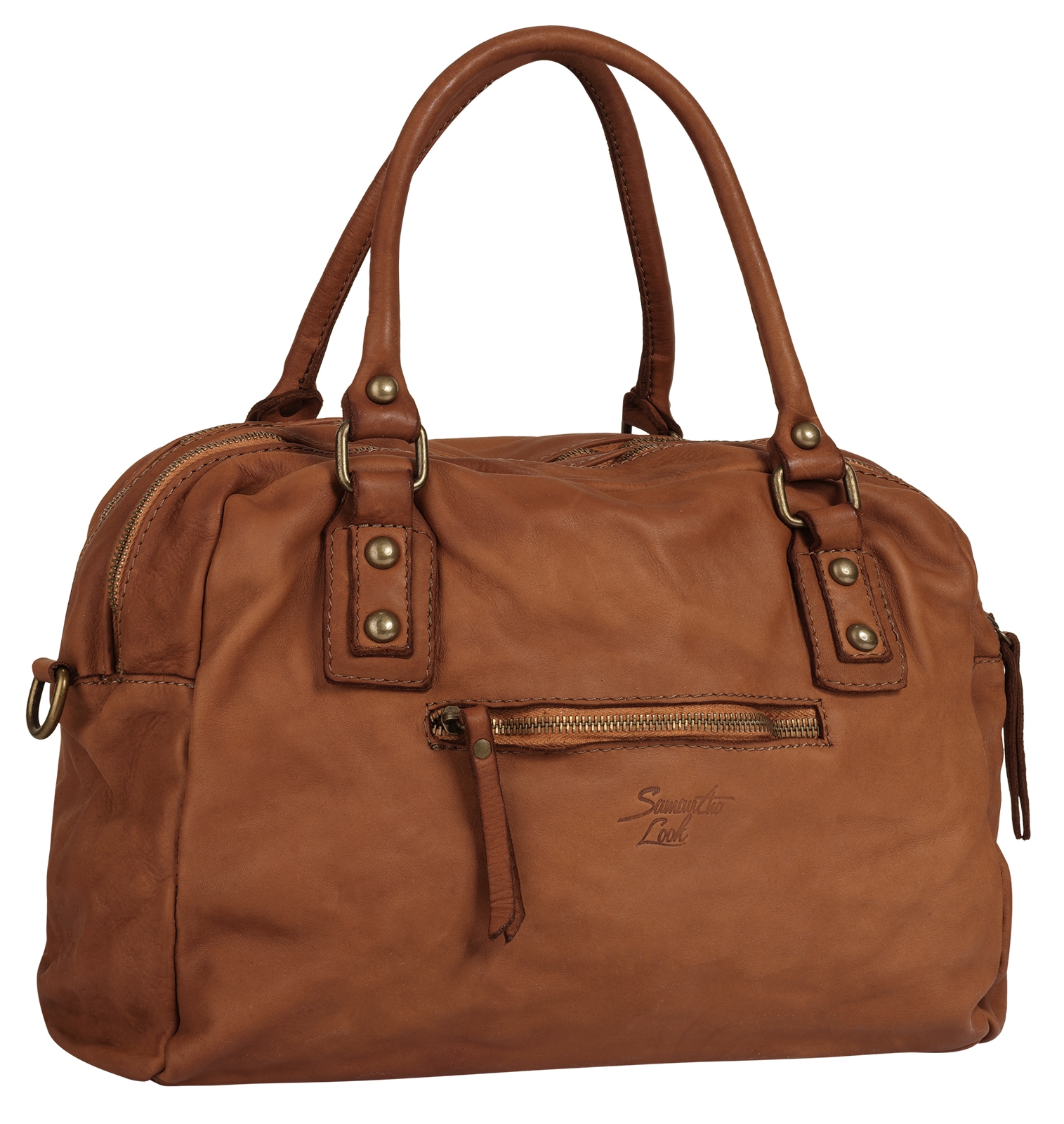 Samantha Look Shopper echt Leder, Made in Italy