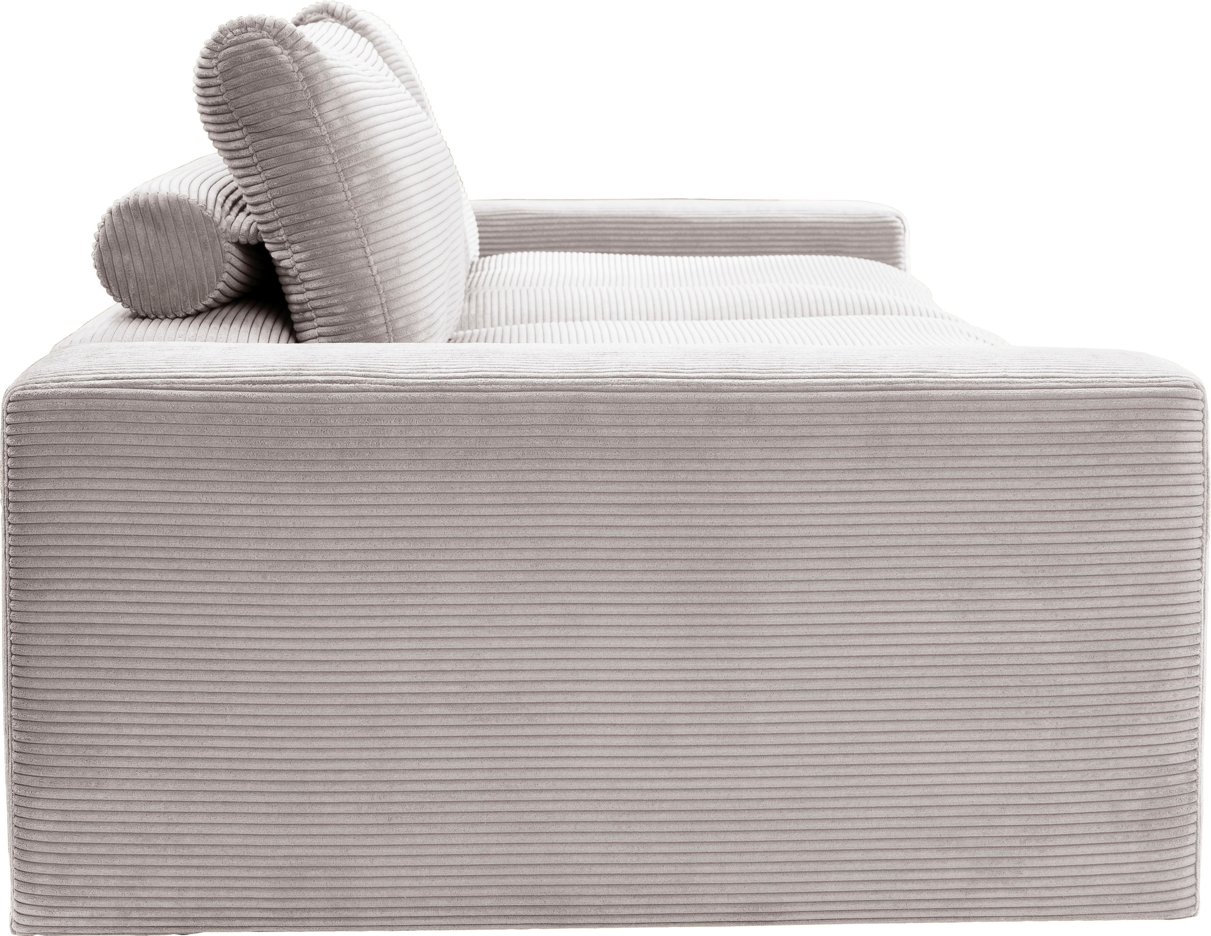 alina Big-Sofa »Sandy«, 266 cm breit und 98 cm tief, in modernem Cordstoff