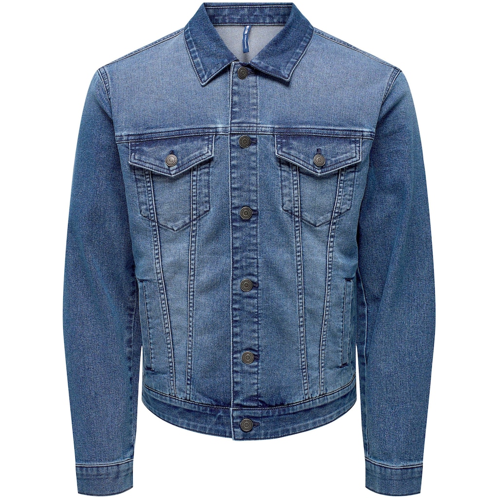 ONLY & SONS Jeansjacke »ONSCOIN MID. BLUE 4333 JACKET«