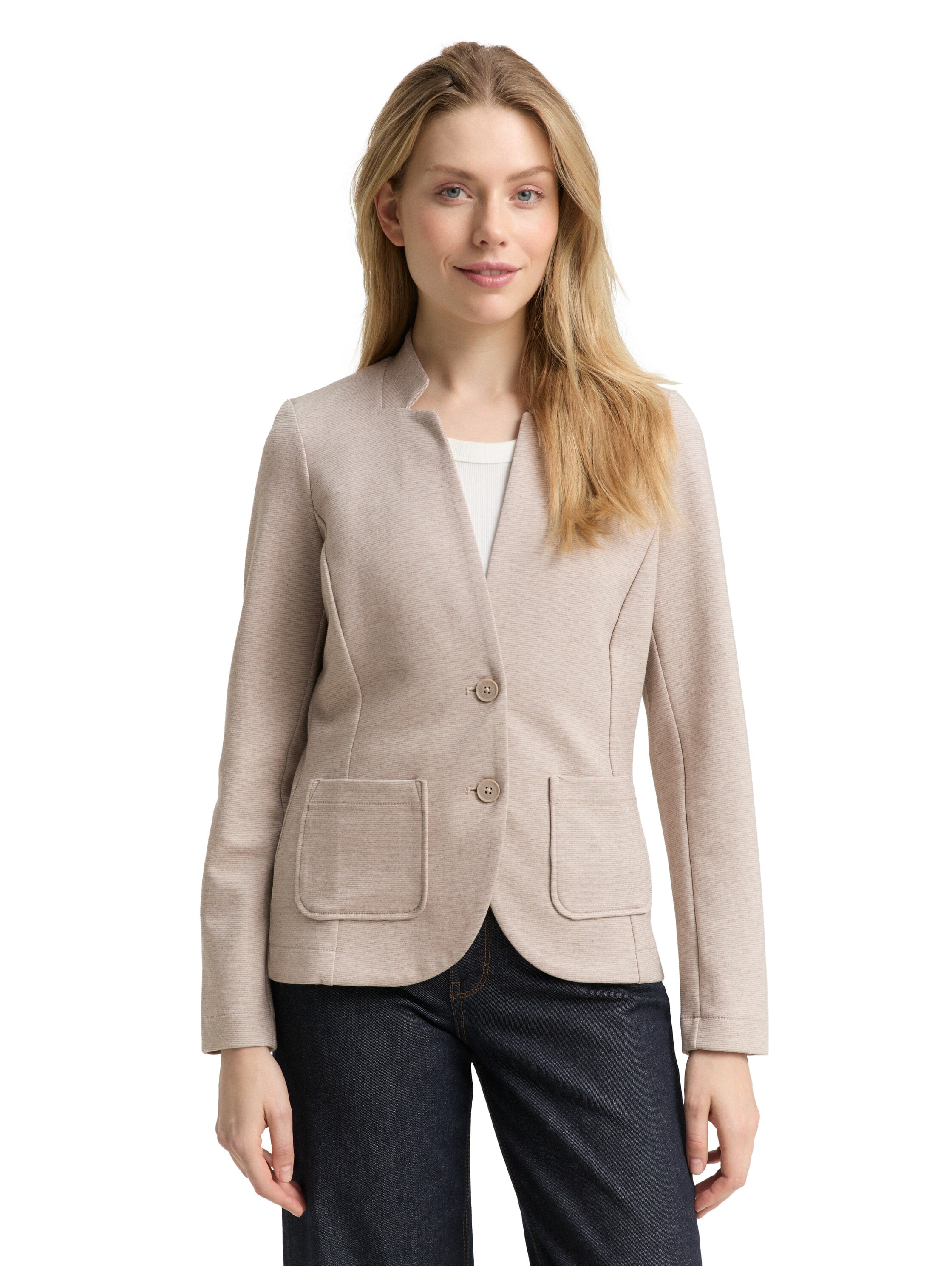 TOM TAILOR Sweatblazer »Ottoman«, mit aufgesetzten Taschen und Struktur