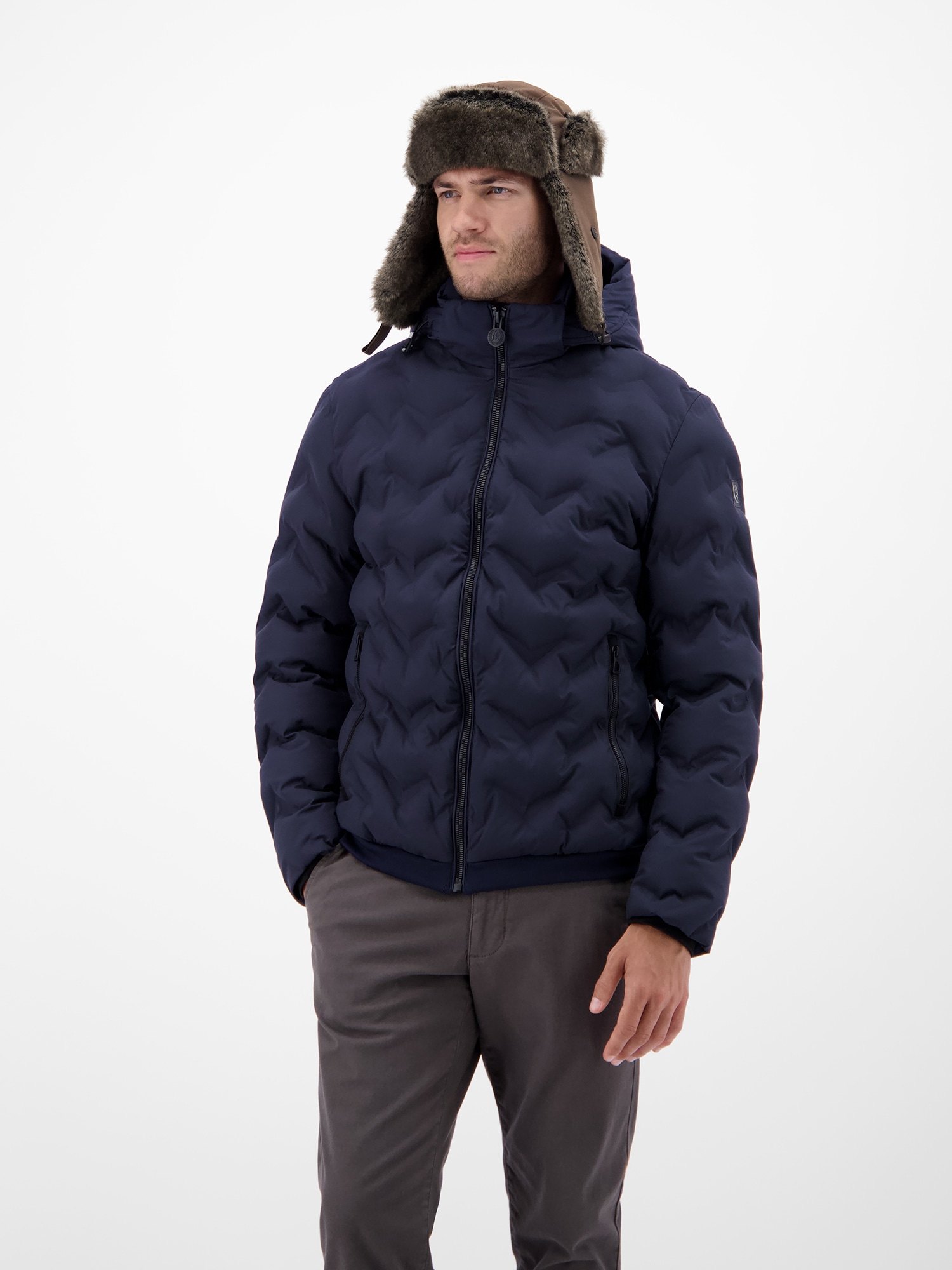 LERROS Ohrenmütze »LERROS Trappermütze mit Kunstfell«