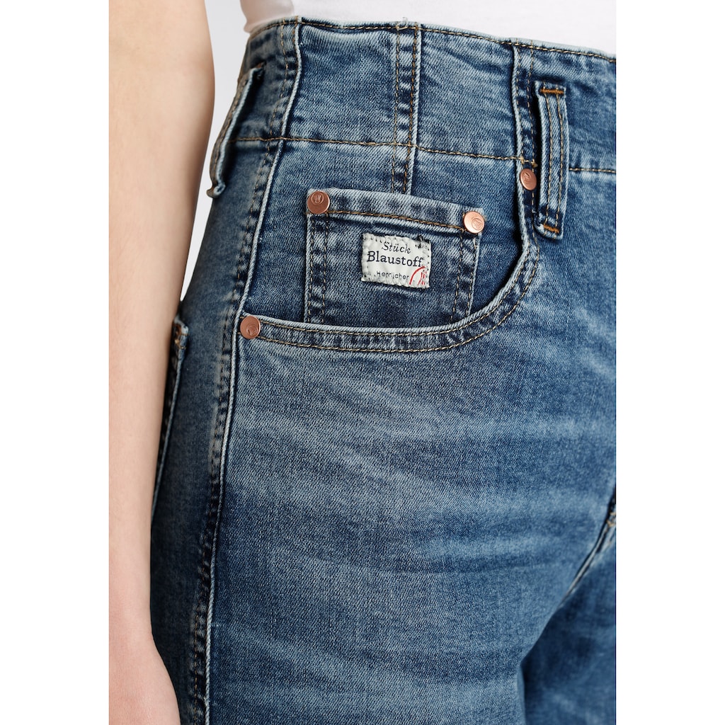 Herrlicher Gerade Jeans »Baggy Straight Recycled Denim«, mit High-Waist-Bund