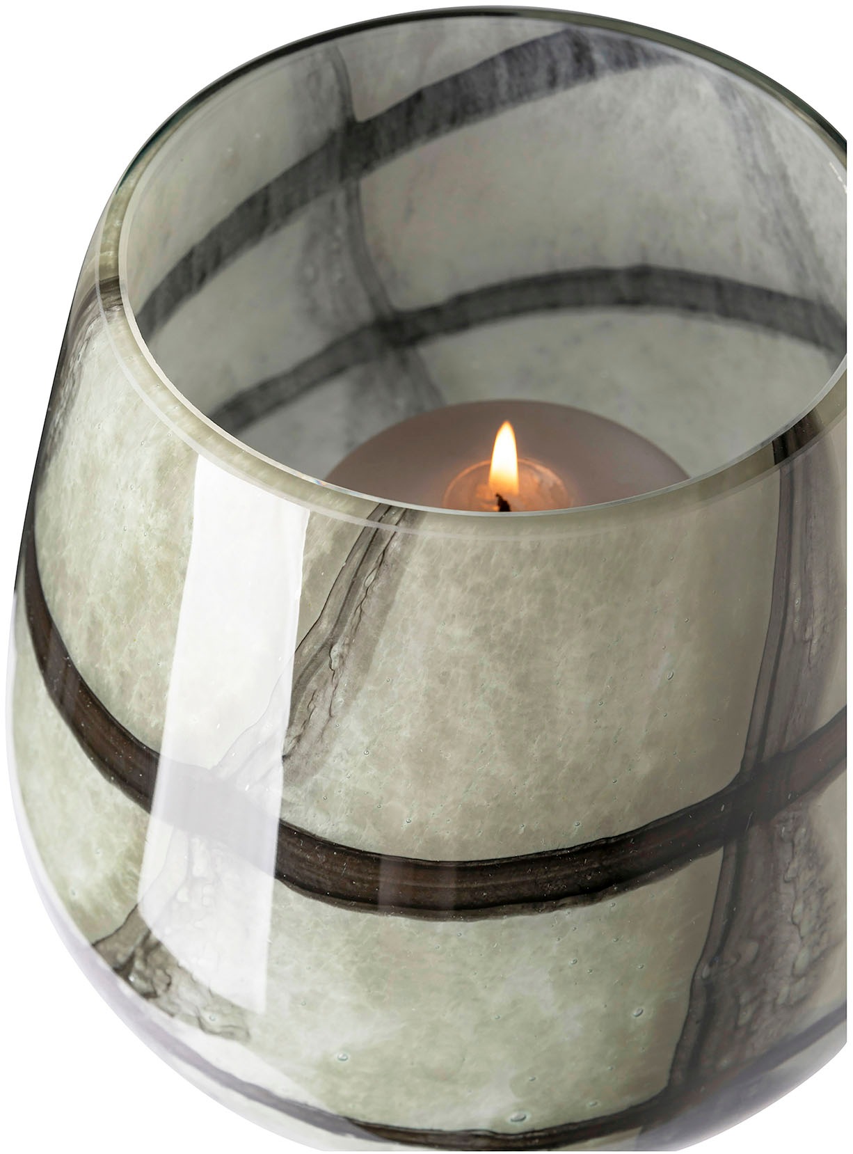 Fink Tischvase »MARLY«, (1 St.), Dekovase, Blumenvase, Windlicht, Vase aus Glas
