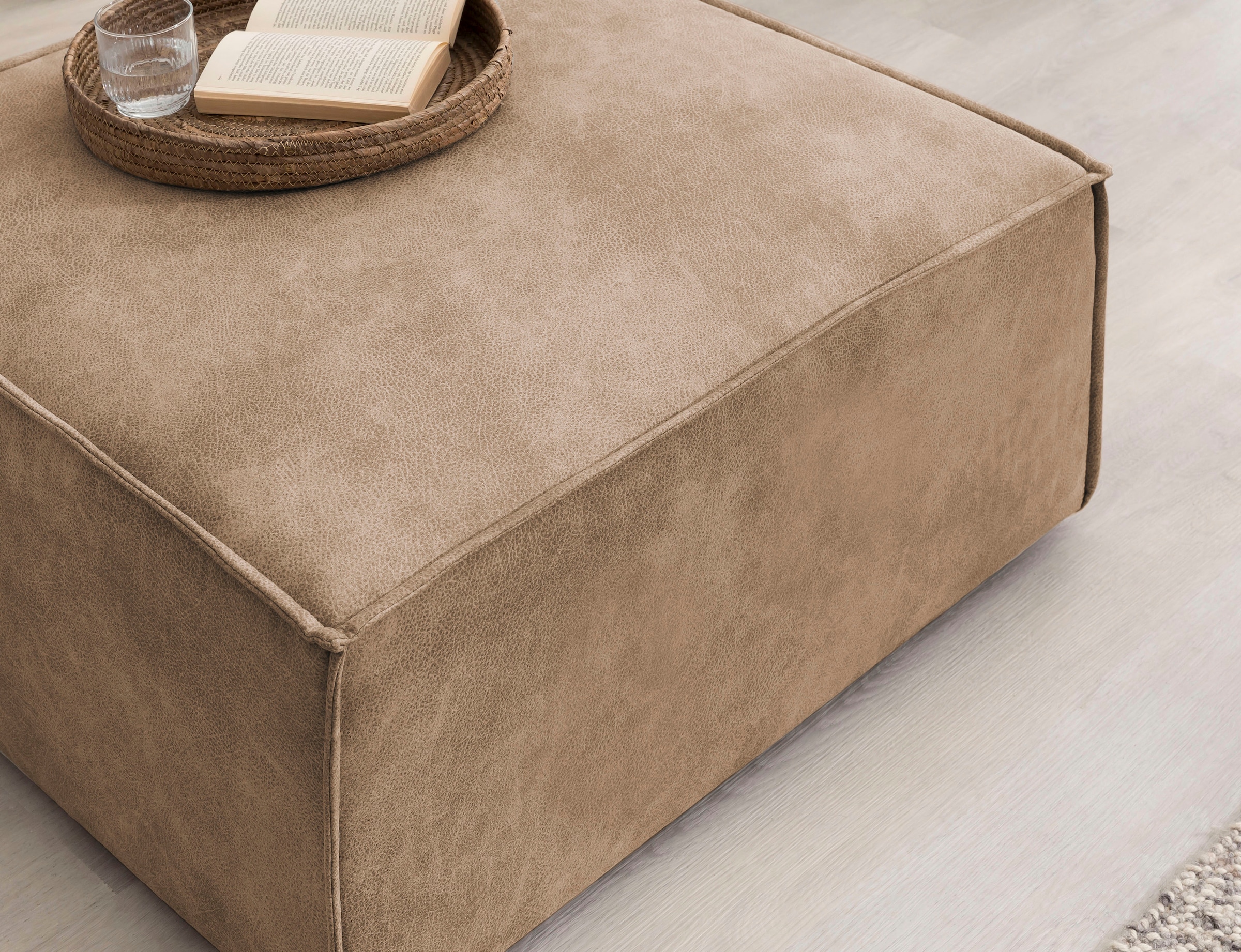 Home affaire Sessel »SHERWOOD«, Loveseat und Hocker im Set, passend zur Polster-Serie SHERWOOD