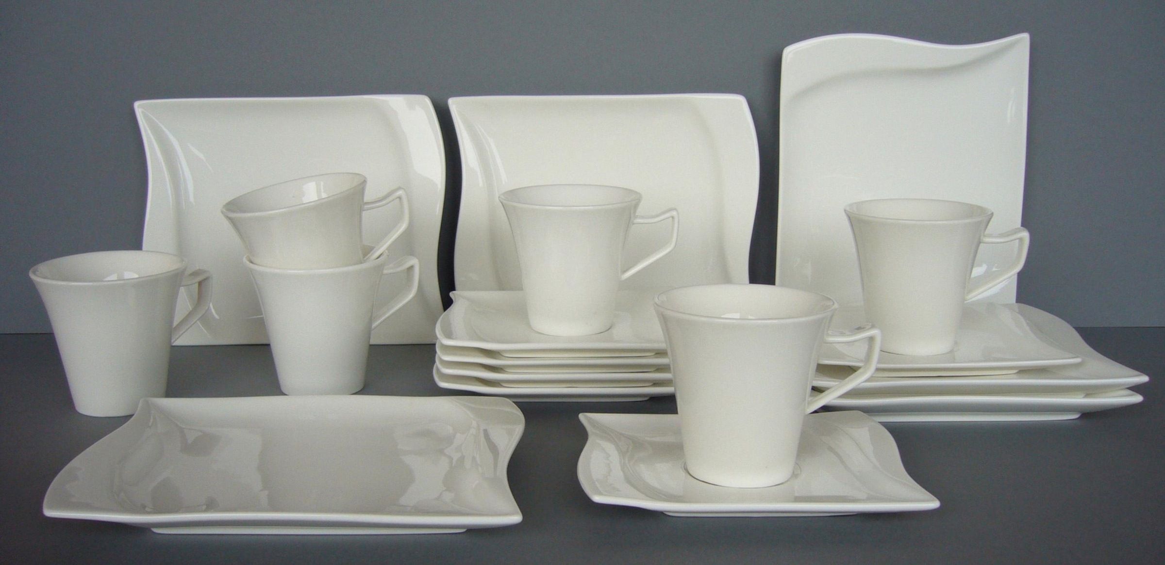 van Well Kaffeeservice »Harmony«, (Set, 18 tlg.), Mikrowellengeeignet