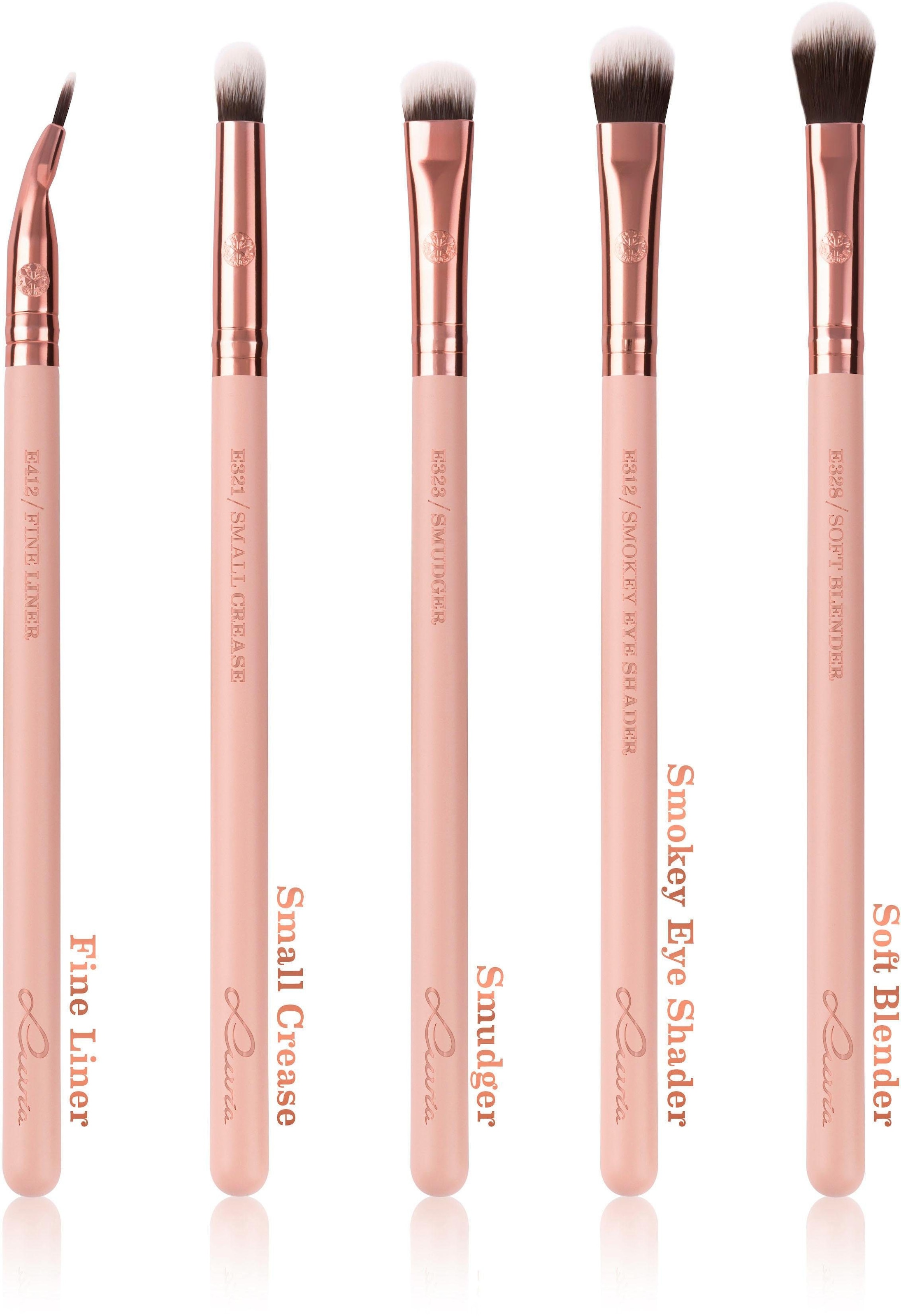 Luvia Cosmetics Kosmetikpinsel-Set »Essential Brushes - Expansion Set - Rose Golden Vintage«, (10 tlg.)