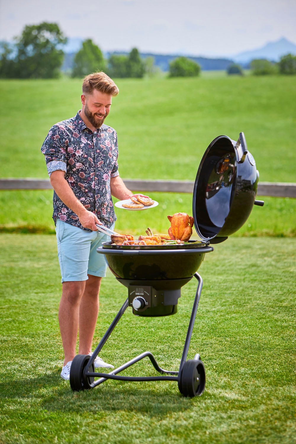 RÖSLE Hähnchenbräter »25078« Edelstahl für Grill und Backofen, spülmaschinengeeignet