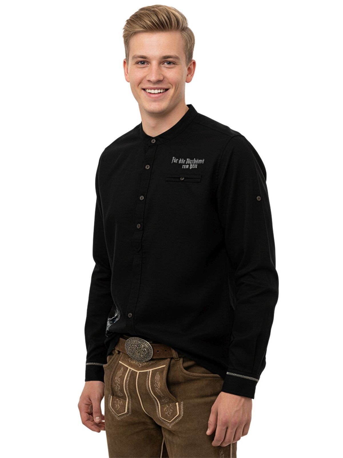 Hangowear Langarmhemd »Stehkragenhemd JEFF DAVIS«