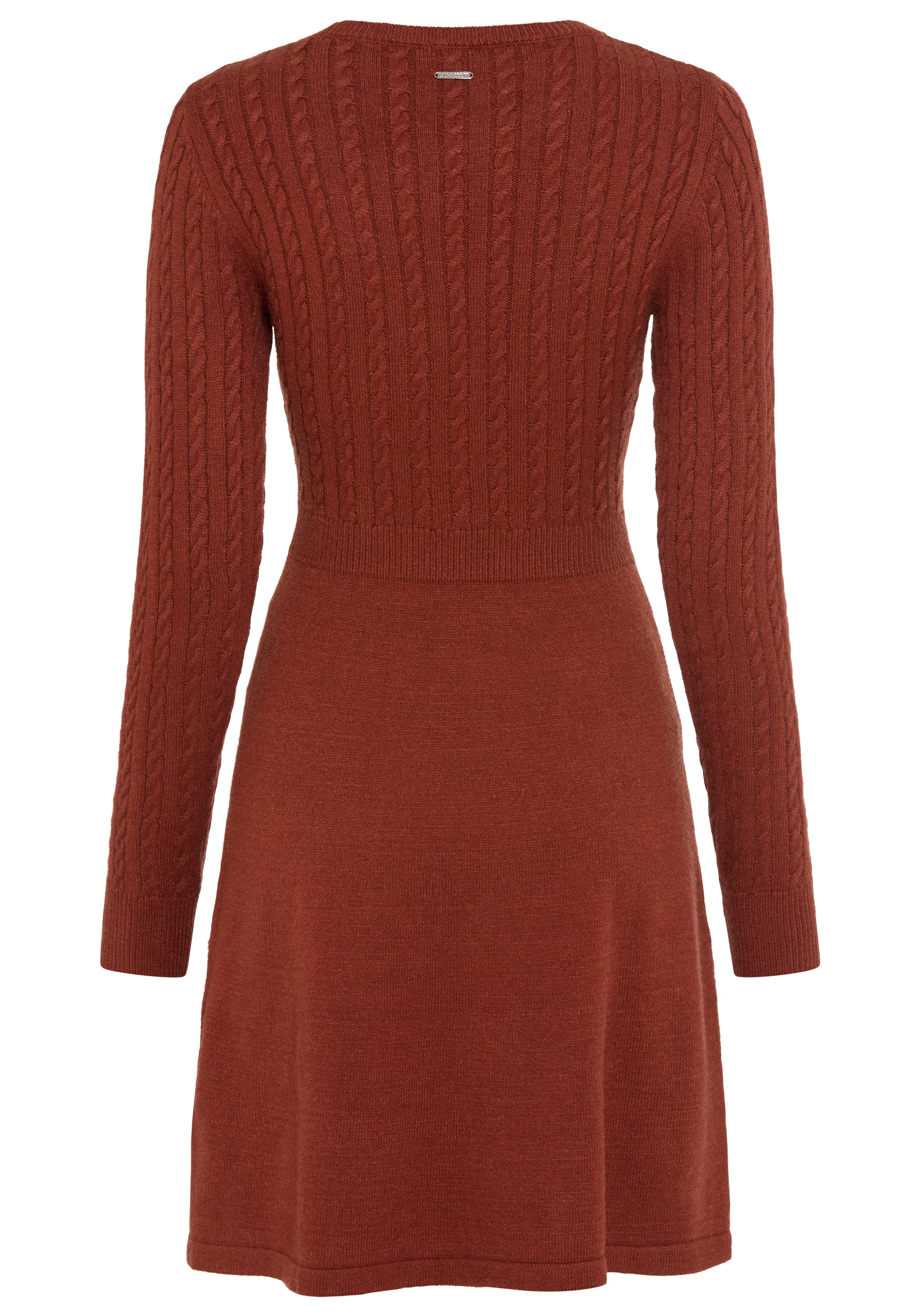 Laura Scott Strickkleid »aus Viskosemischung« mit Zopfstrick-Muster