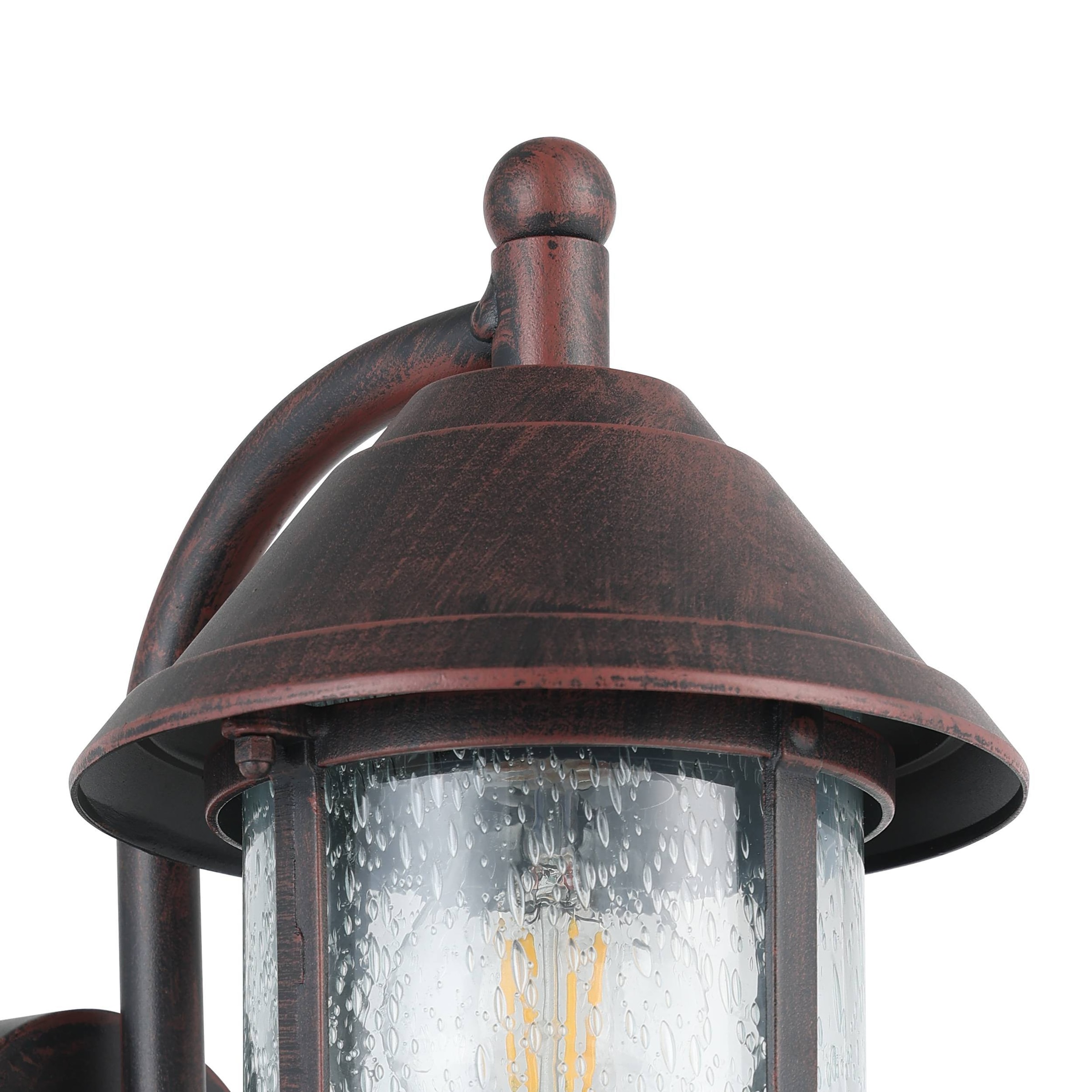 EGLO Wandleuchte »San Telmo Wandlampe, Außenbeleuchtung, Vintage, E27, IP23, Lampe« E27 1 Stk. Wand-/Deckenleuchte - L18 x H35 x AL24 cm - antik-braun - 1X60W exkl.