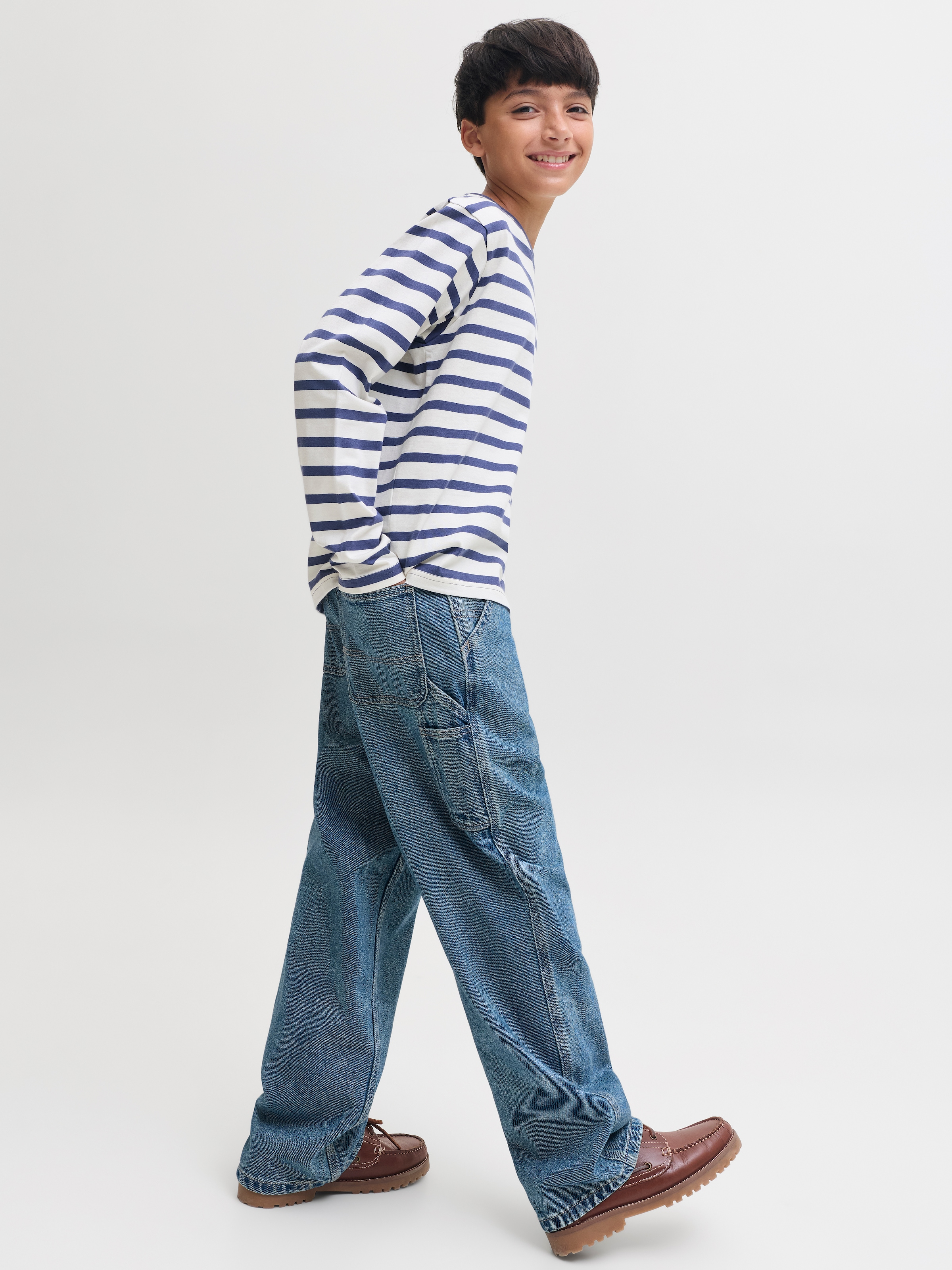 Jack & Jones Junior Relax-fit-Jeans »JJIALEX JJCARPENTER AT 233 JNR« Baumwolle, relaxed fit