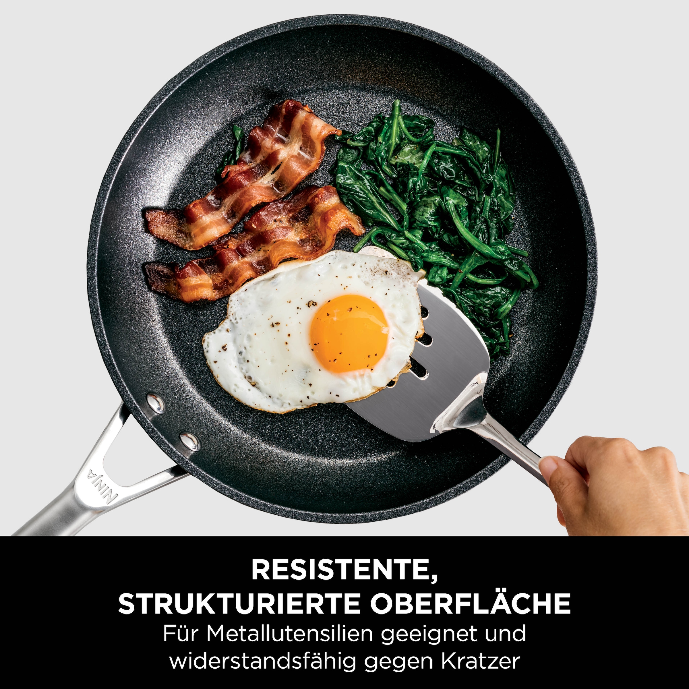 NINJA Wok »Ninja ZEROSTICK Premium Wok 28 cm C30928DE« Aluminium 1 Stk. tlg. Premium Kollektion, ZEROSTICK Technologie, garen ohne Fett