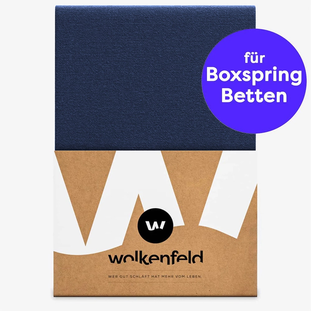 Wolkenfeld Spannbettlaken »Boxspringbett Bettlaken - Spannbetttuch für Matratzen bis 40cm« Elastisch & Rutschfest: 90x200, 140x200, 160x200, 180x200 & Übergrößen