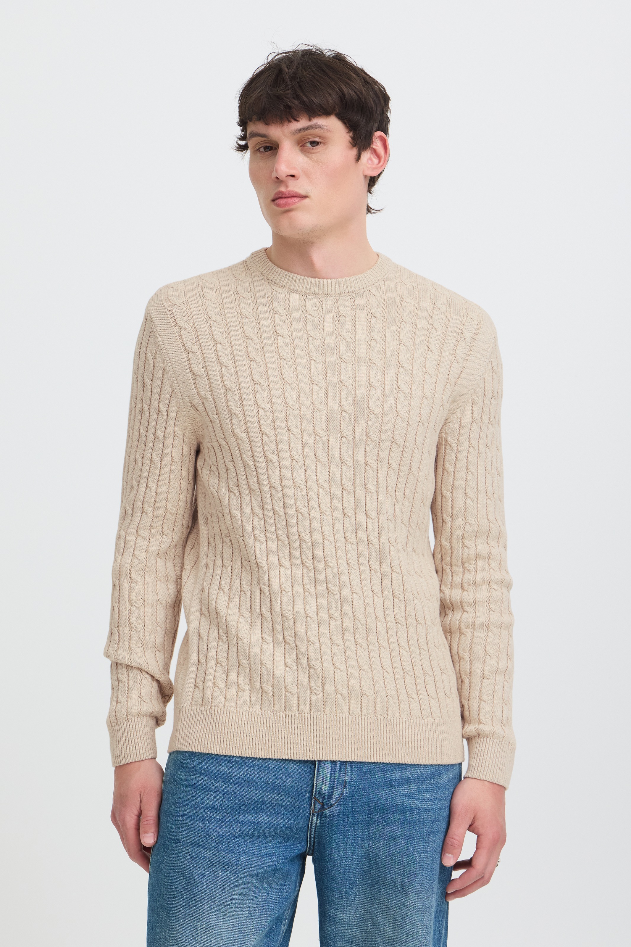 Blend Rundhalspullover »BHCURT PULLOVER« Baumwolle, regular fit