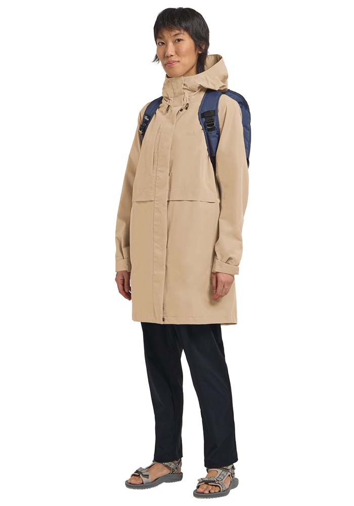 Jack Wolfskin Outdoorjacke »TERRAVIEW 2L COAT W« mit Kapuze