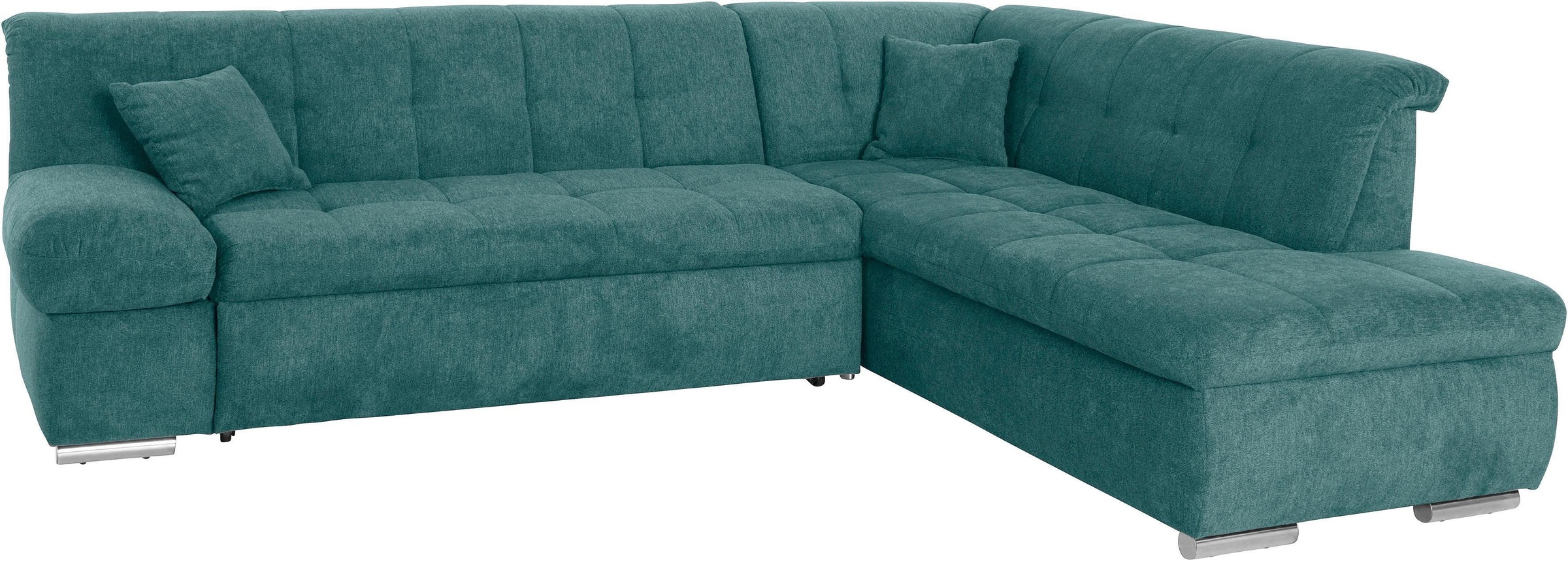 DOMO collection Ecksofa »Mona L-Form«, wahlweise mit Bett- und Armlehnfunktion