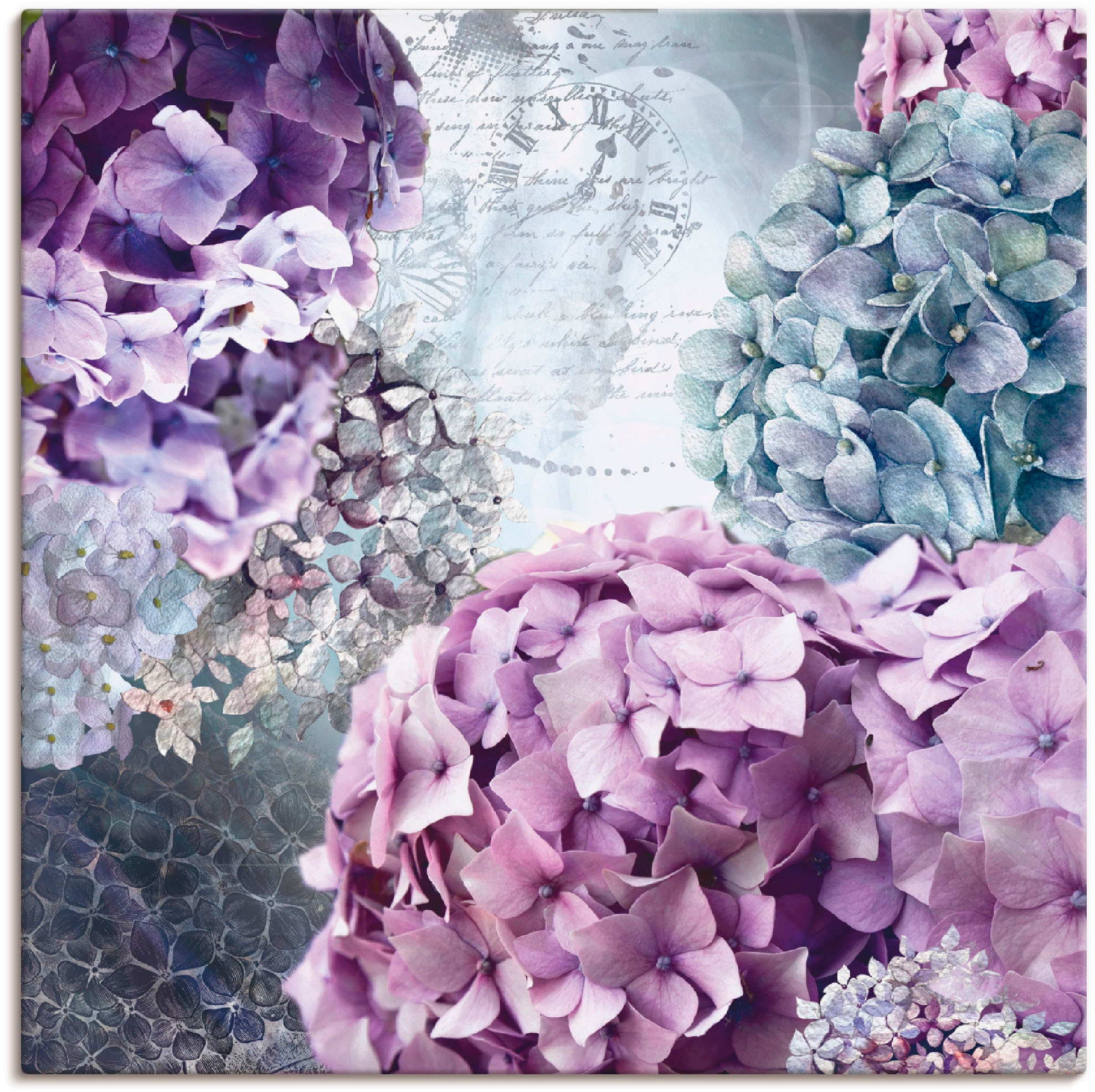 Artland Wandbild »Blau und Grau Hortensie«, Blumen, (1 St.), als Alubild,  Leinwandbild, Wandaufkleber oder Poster in versch. Größen im OTTO Online  Shop