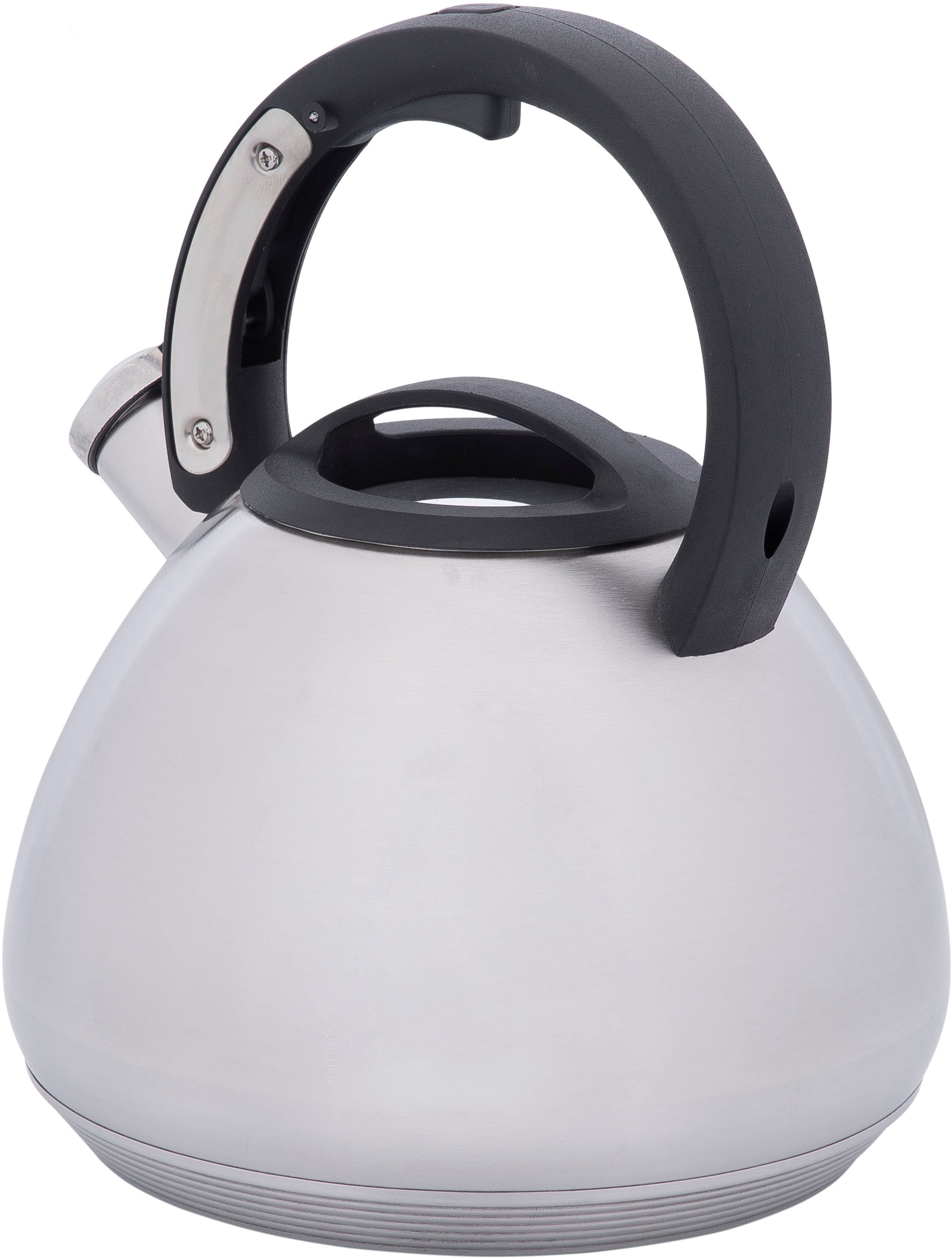 RESTO Kitchenware Wasserkessel »Lyra, Flötenkessel 2,7 l mit wärmespeicherndem Boden im Geschenkkarton« 1 Stk. tlg. Edelstahl