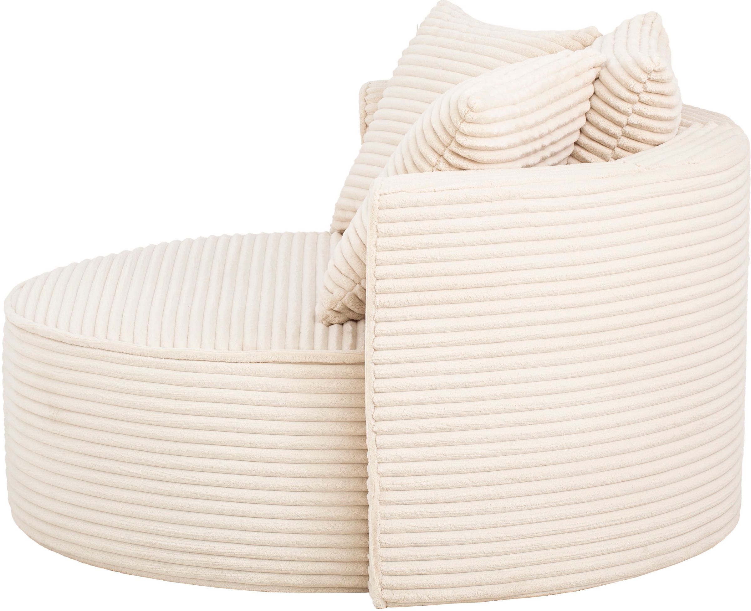LeGer Home by Lena Gercke XXL-Sessel »ISALIE, Sessel in modernen Farben, Lesesessel, Loveseat, Big-Sessel«, trendige Stoffe, mit 3 Zierkissen, große Sitzfläche, Hocker optional
