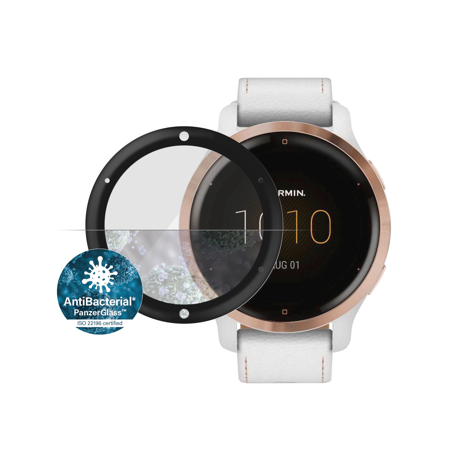 PanzerGlass Displayschutzglas »Screen Protection«, für Garmin Venu 2S-Vivoactive 4s, Displayschutzfolie, Schutzfolie, Bildschirmschutz, kratz- & stoßfest