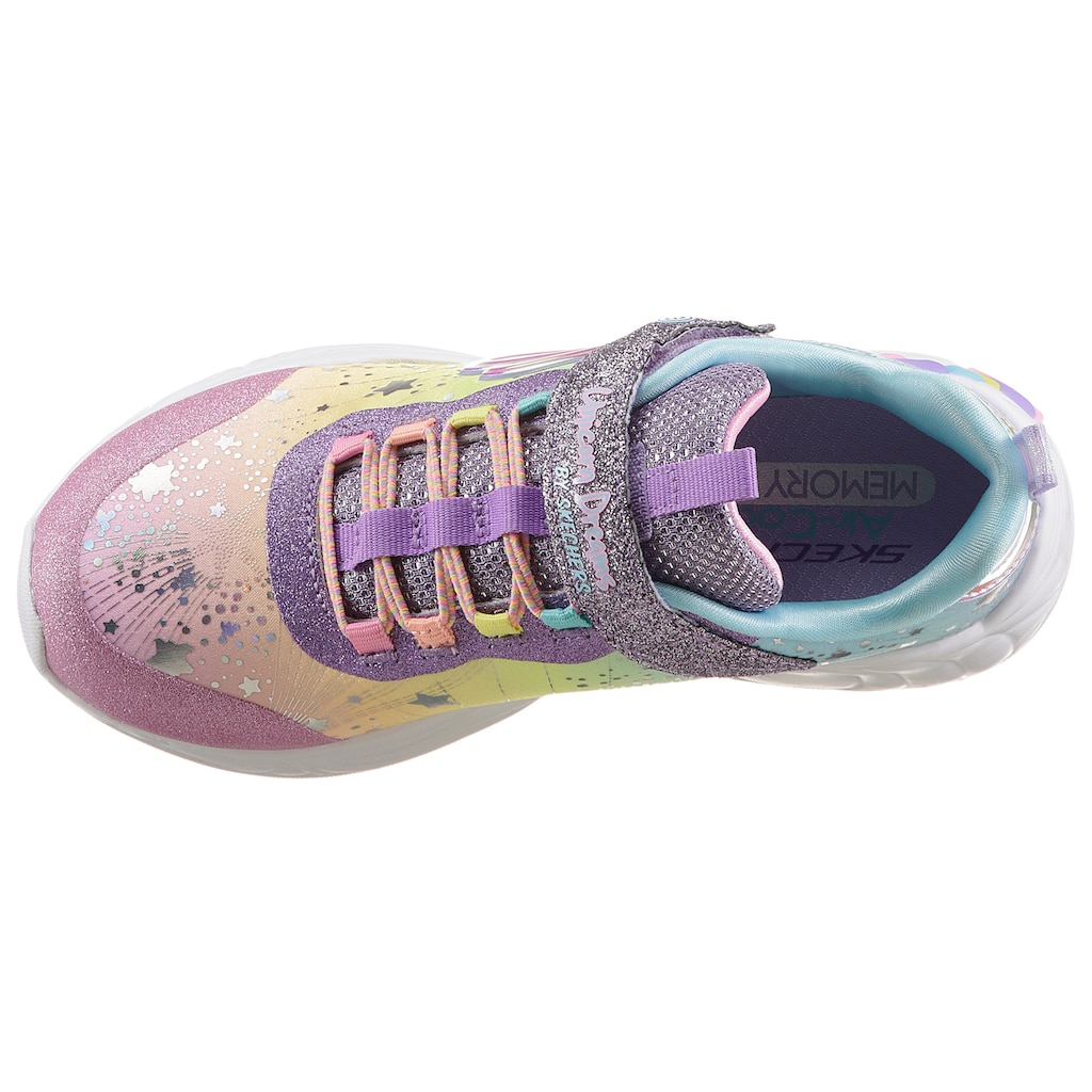 Skechers Kids Sneaker »UNICORN DREAMS«, mit Blinkfunktion, Freizeitschuh, Halbschuh, Schnürschuh