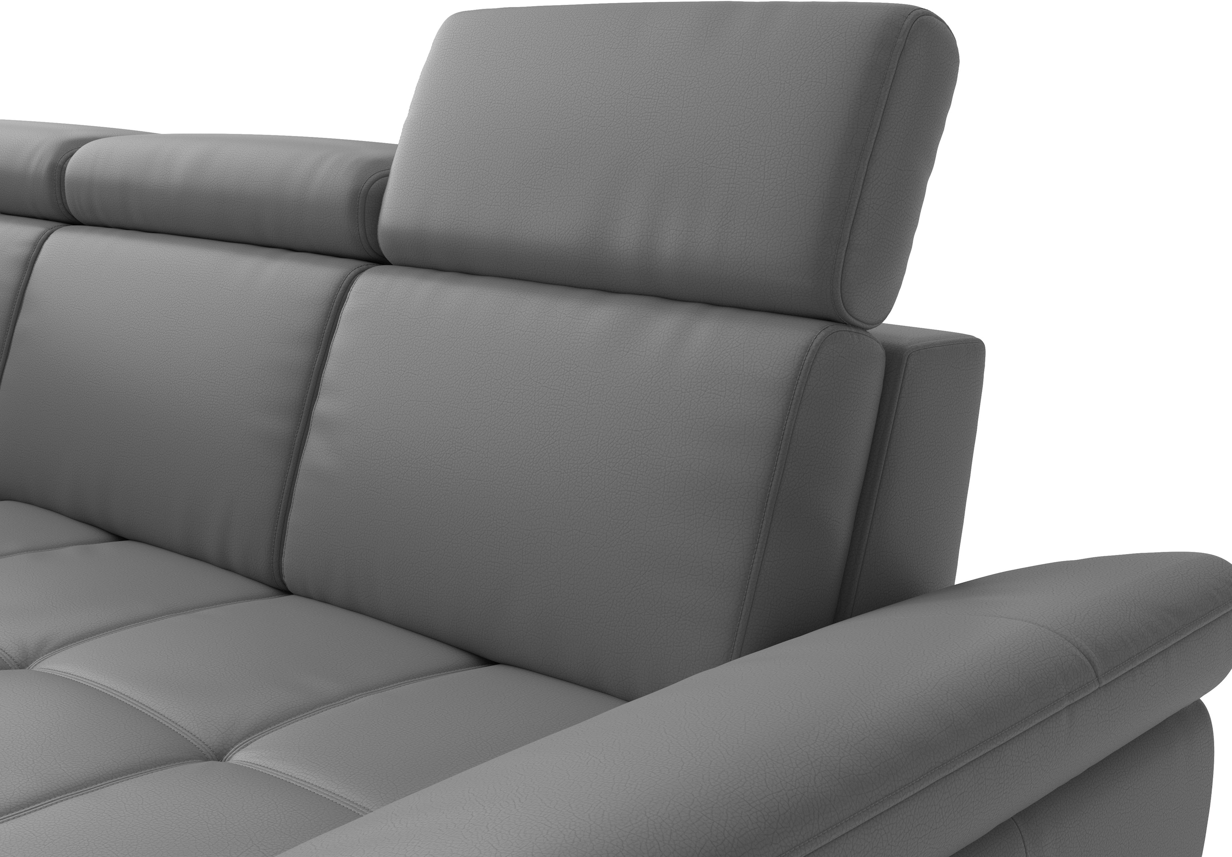 sit&more Ecksofa »Vanity L-Form, B: 254 cm, mit Sitz-, Kopf- und Armteilverstellung« Couch optional mit Schlaffunktion & Bettkasten, Leder
