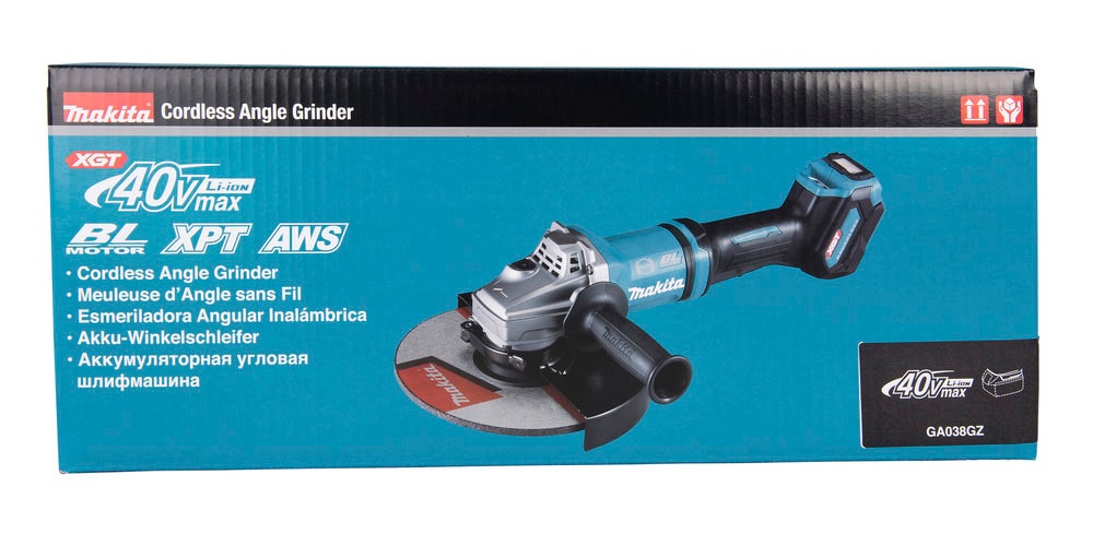Makita Akku-Winkelschleifer »»GA038GZ««, (XGT, 40V max., 230 mm), ohne Akku, ohne Ladegerät