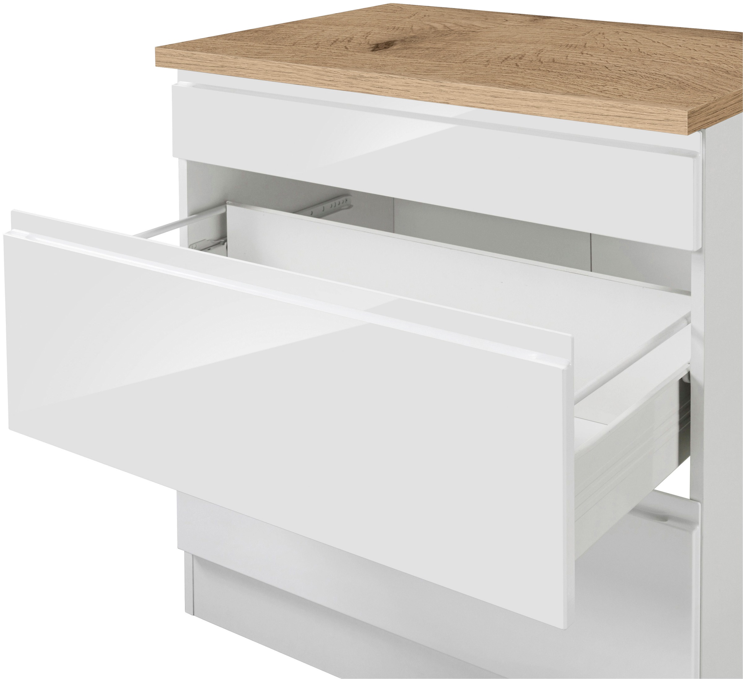 KOCHSTATION Küchenzeile »KS-Virginia«, Breite 330 cm, mit E-Geräten