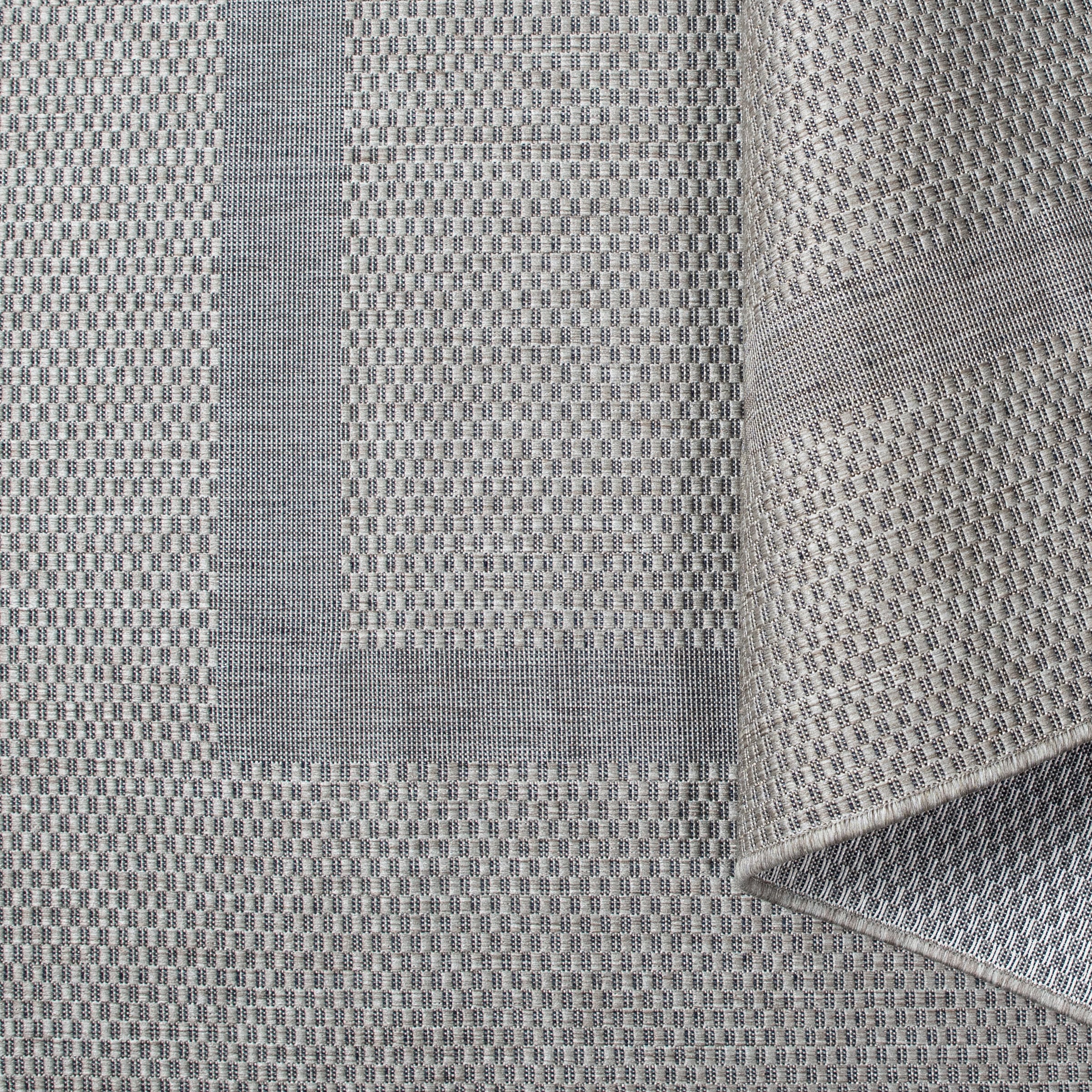 my home Teppich »Venedig Bordüre auch als Läufer erhältlich«, rechteckig, 3 mm Höhe, In- und Outdoor geeignet, Sisal-Optik, Wetterfest & UV-beständig