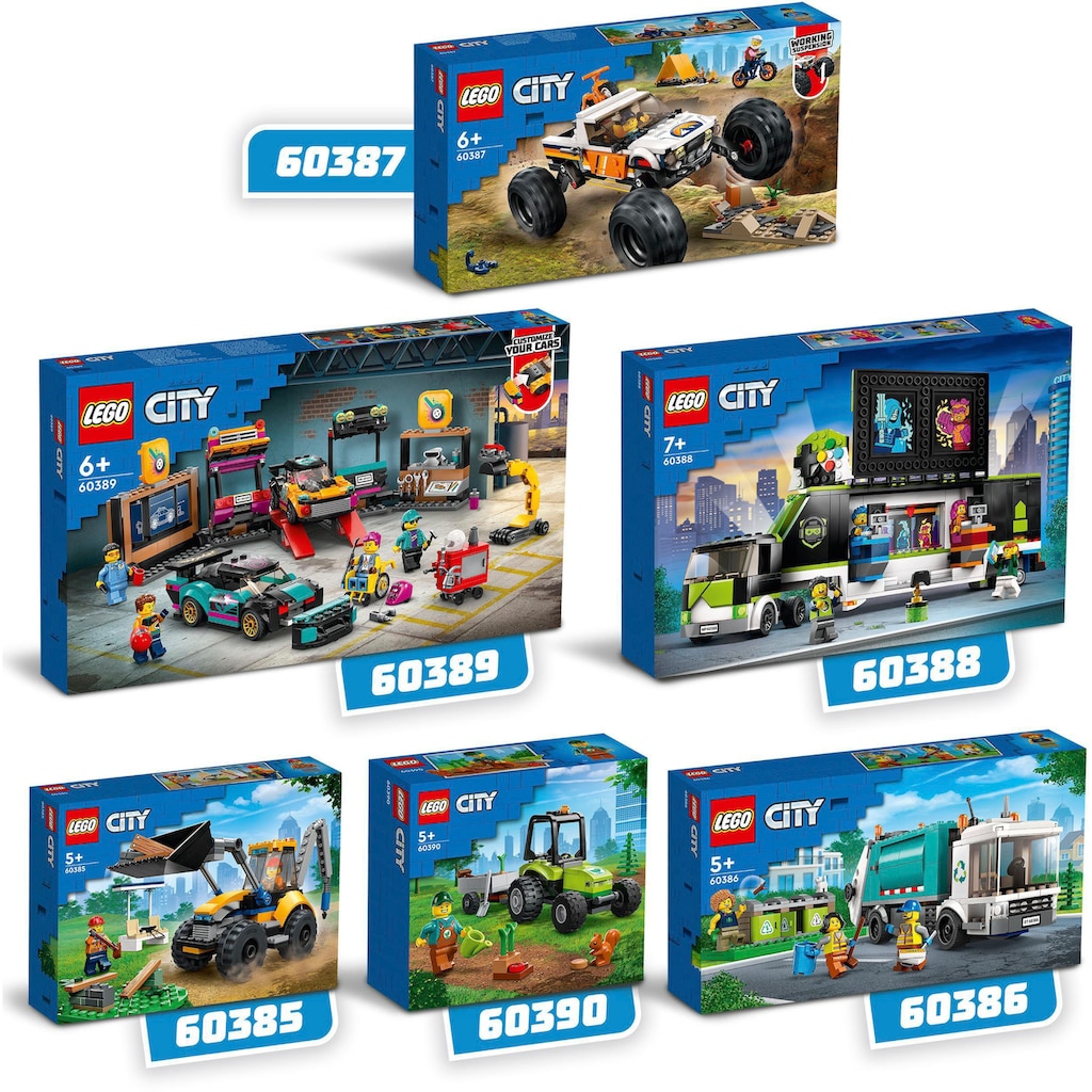 LEGO® Konstruktionsspielsteine »Radlader (60385), LEGO® City«, (148 St.)