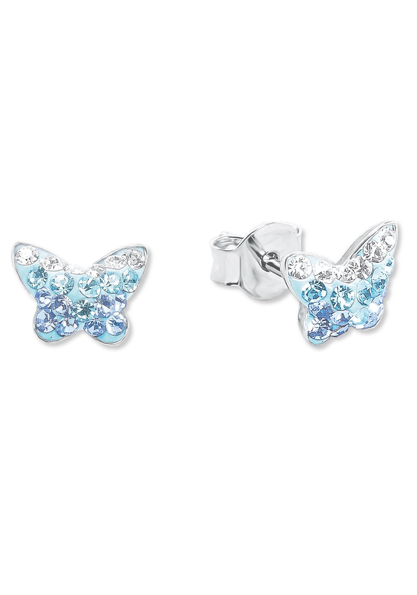 Paar Ohrstecker »Schmetterling, 9540761«, mit Preciosa Crystal
