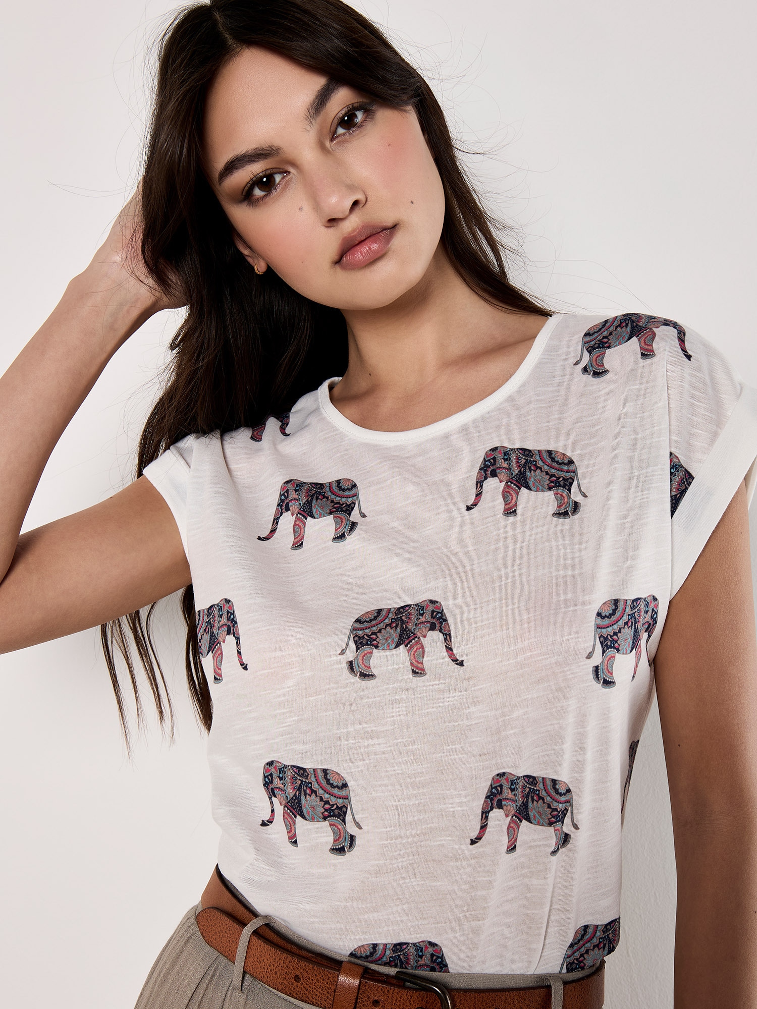 Apricot Shirttop »Top« mit überschnittenen Armen