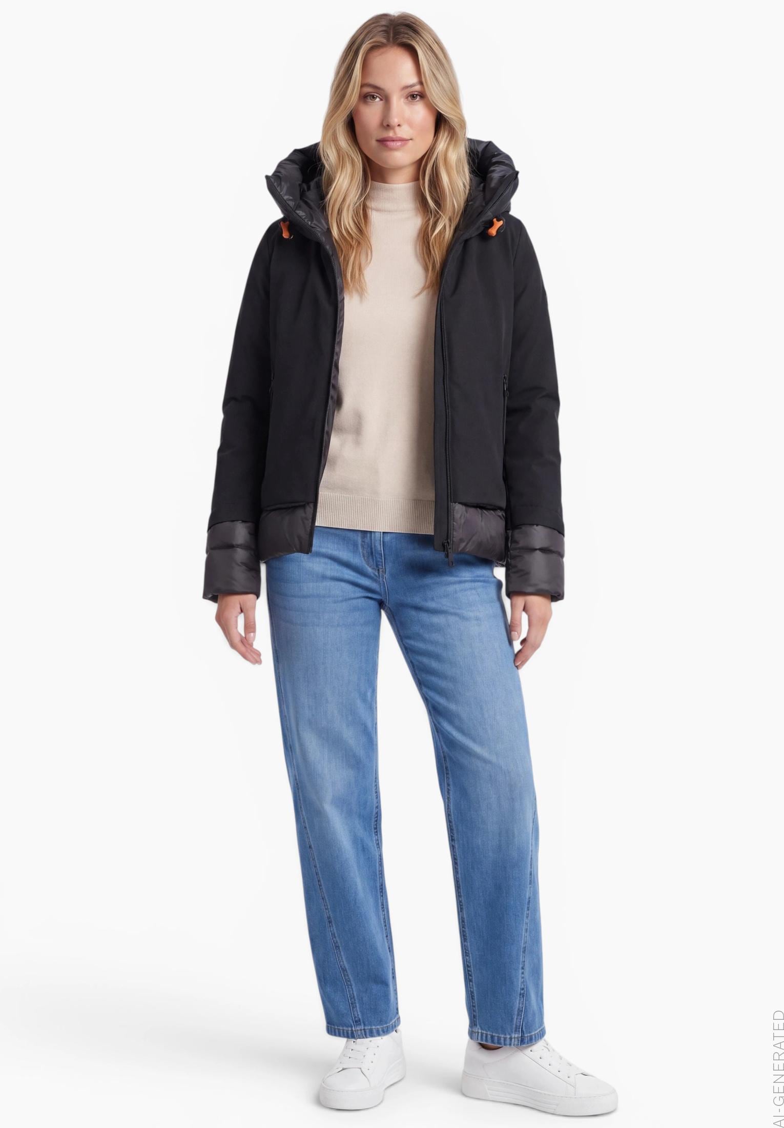 Gil Bret Steppjacke mit Kapuze mit Kapuze und Kordelzug