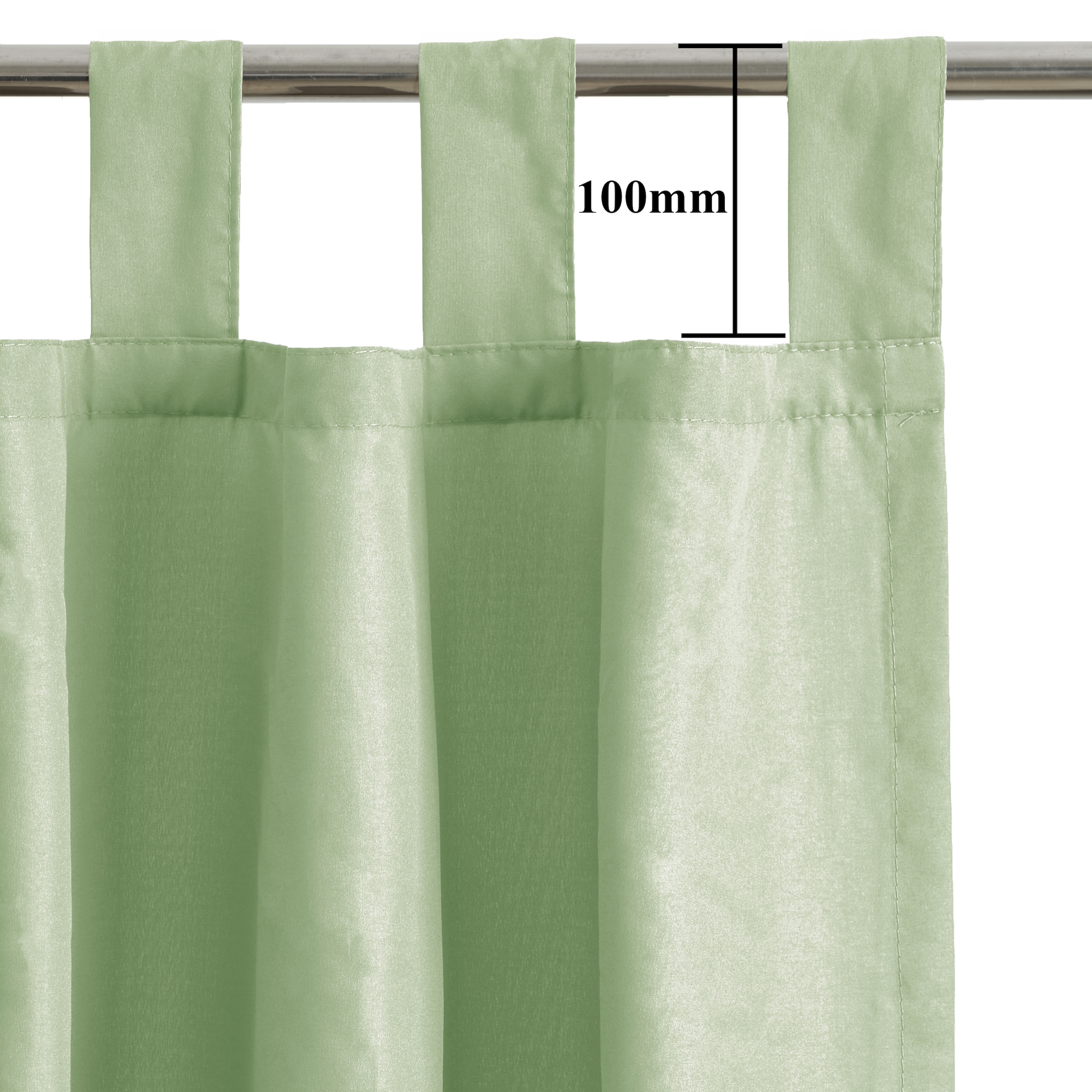 OTTO home Vorhang »Raja mit Schlaufen, 2er Pack, blickdicht, Topseller« Schlaufen 2 Stk. tlg. 2er-Set, Bestseller, einfarbig, modern, pflegeleichte Mikrofaser