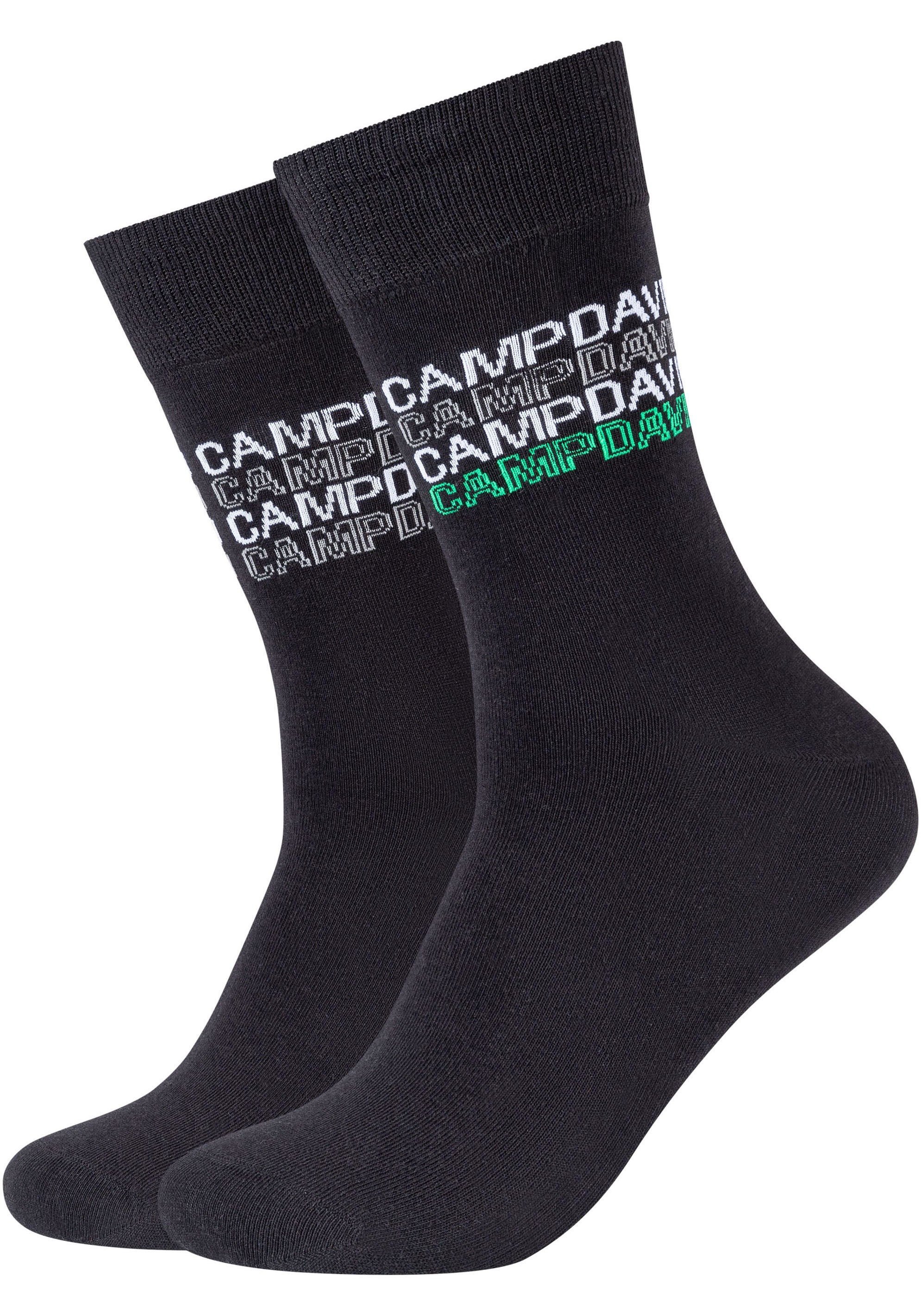 CAMP DAVID Socken »casual«, (4er Pack), mit Markenlogo