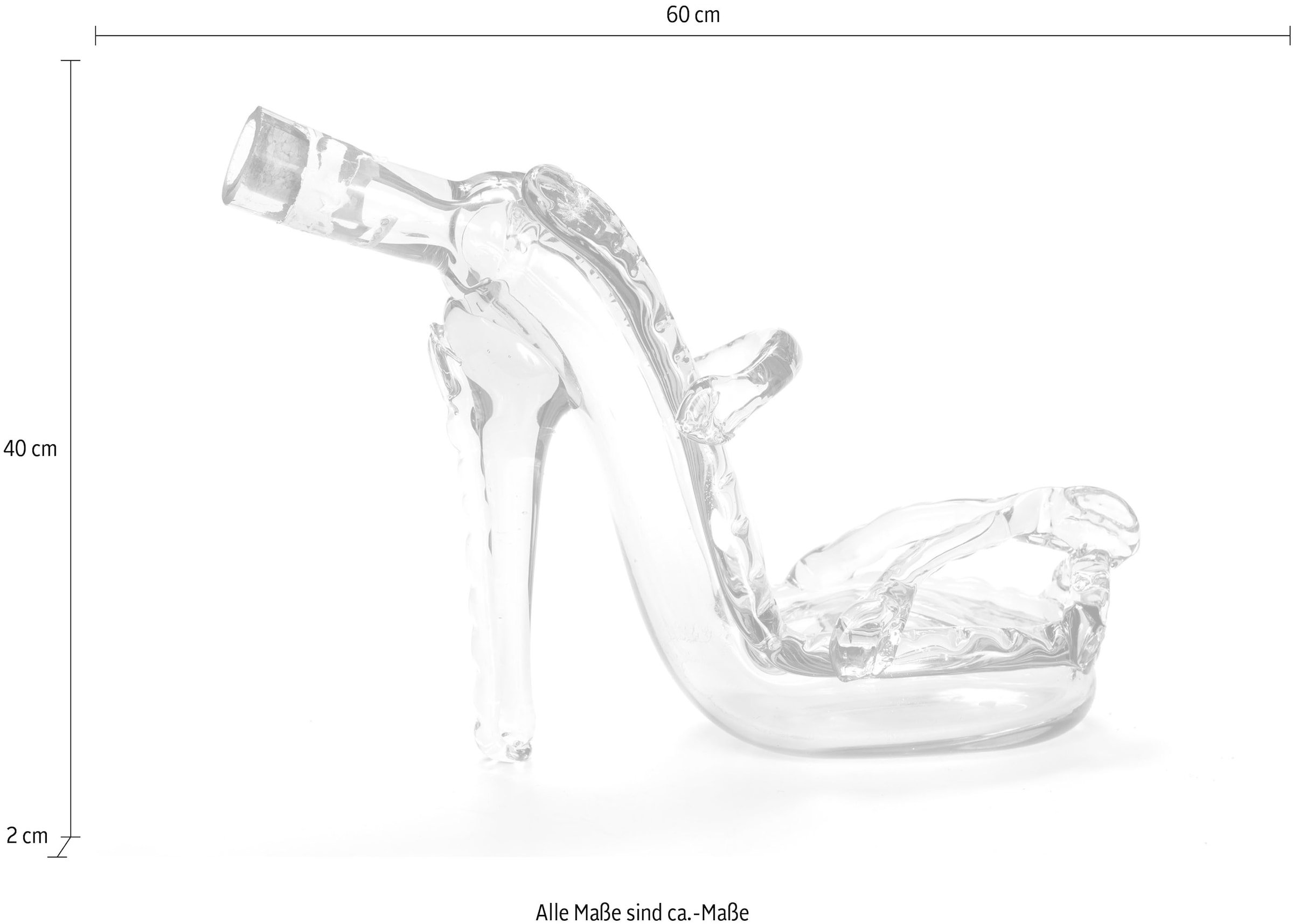 queence Leinwandbild »Glasflasche in S« Getränke | Kunst | Schuh | Schuhe Premium-Leinwandstoff, Handarbeit aus Deutschland